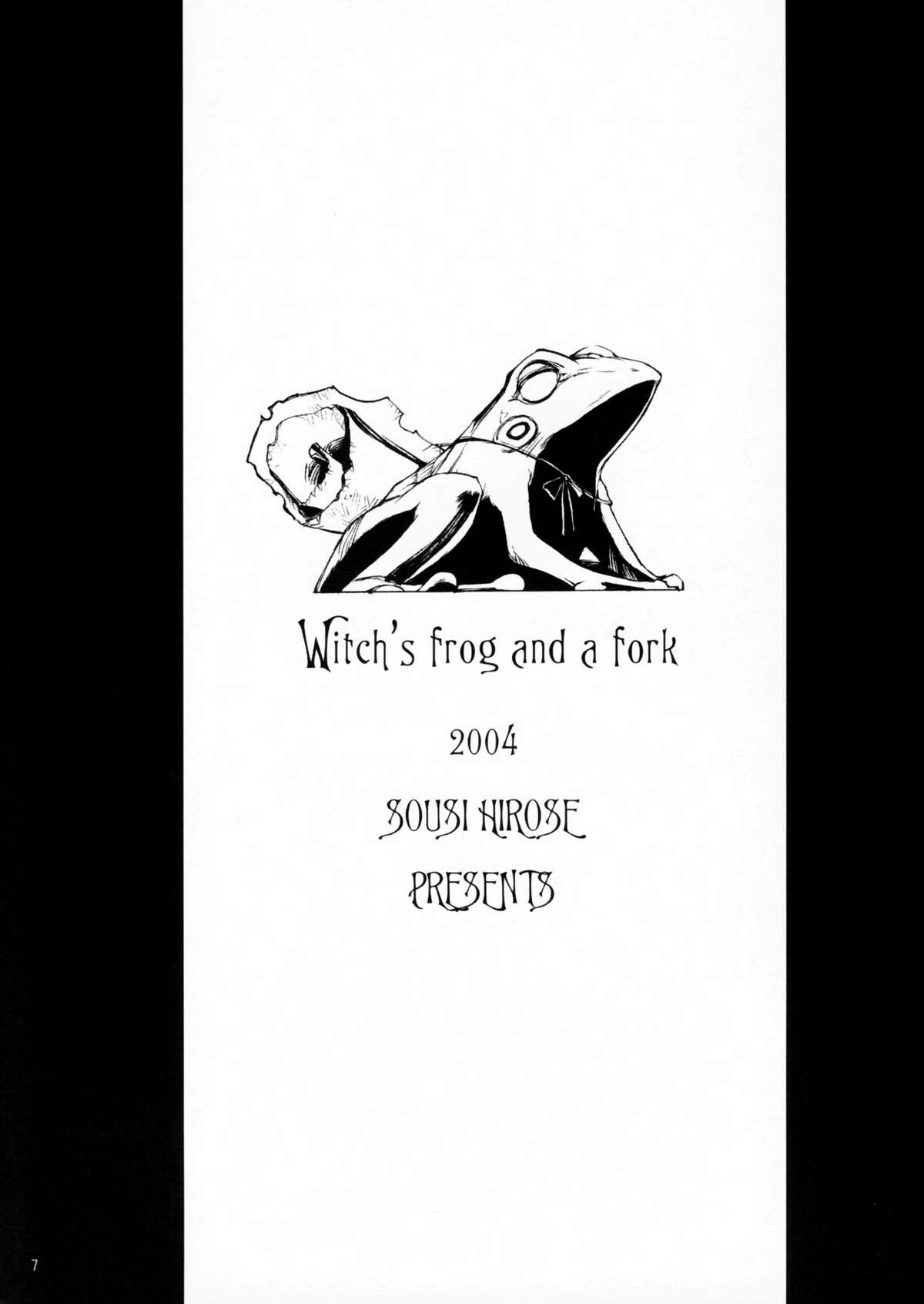 (C67) [CARREFOURS (広瀬総士)] Witch's frog and a fork