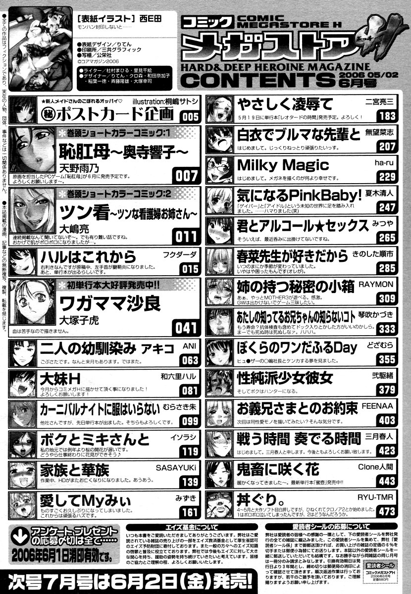 コミックメガストアH 2006年6月号