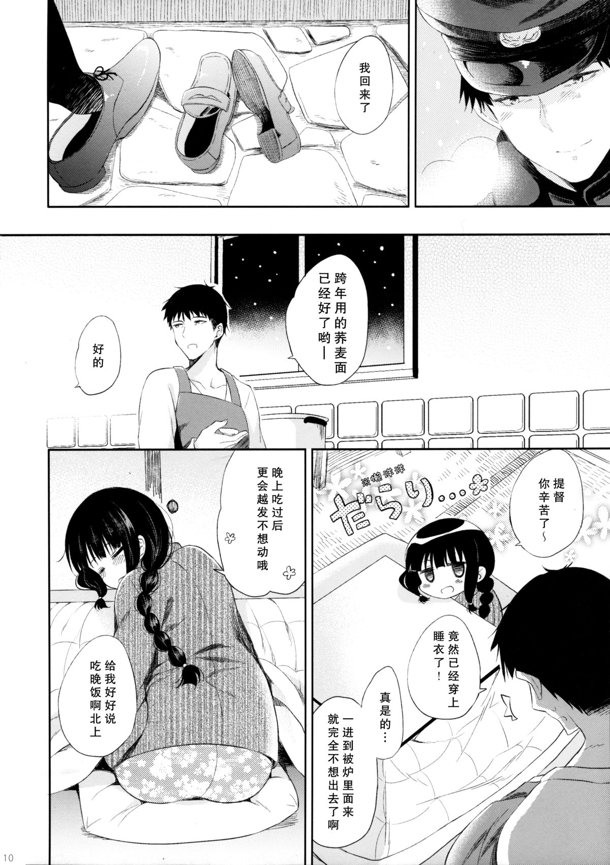 (C87) [パンダが一匹。 (コミズミコ)] 北上さんと提督がいっしょに暮らすお話。 (艦隊これくしょん -艦これ-) [中国翻訳]