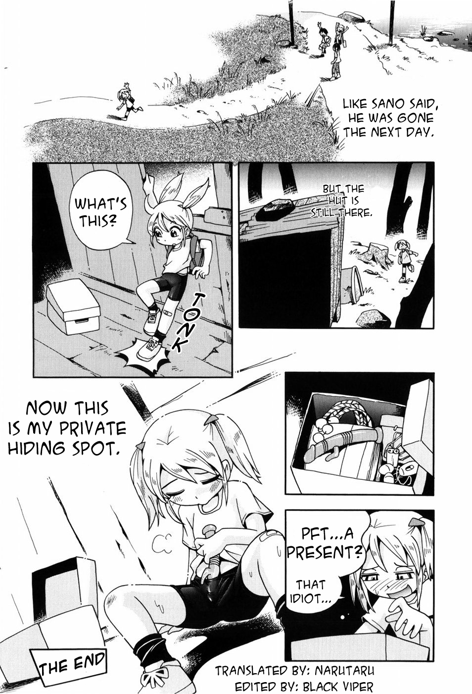 [ほしのふうた] 夕風の小屋 (仔犬のしっぽとお砂糖と) [英訳]