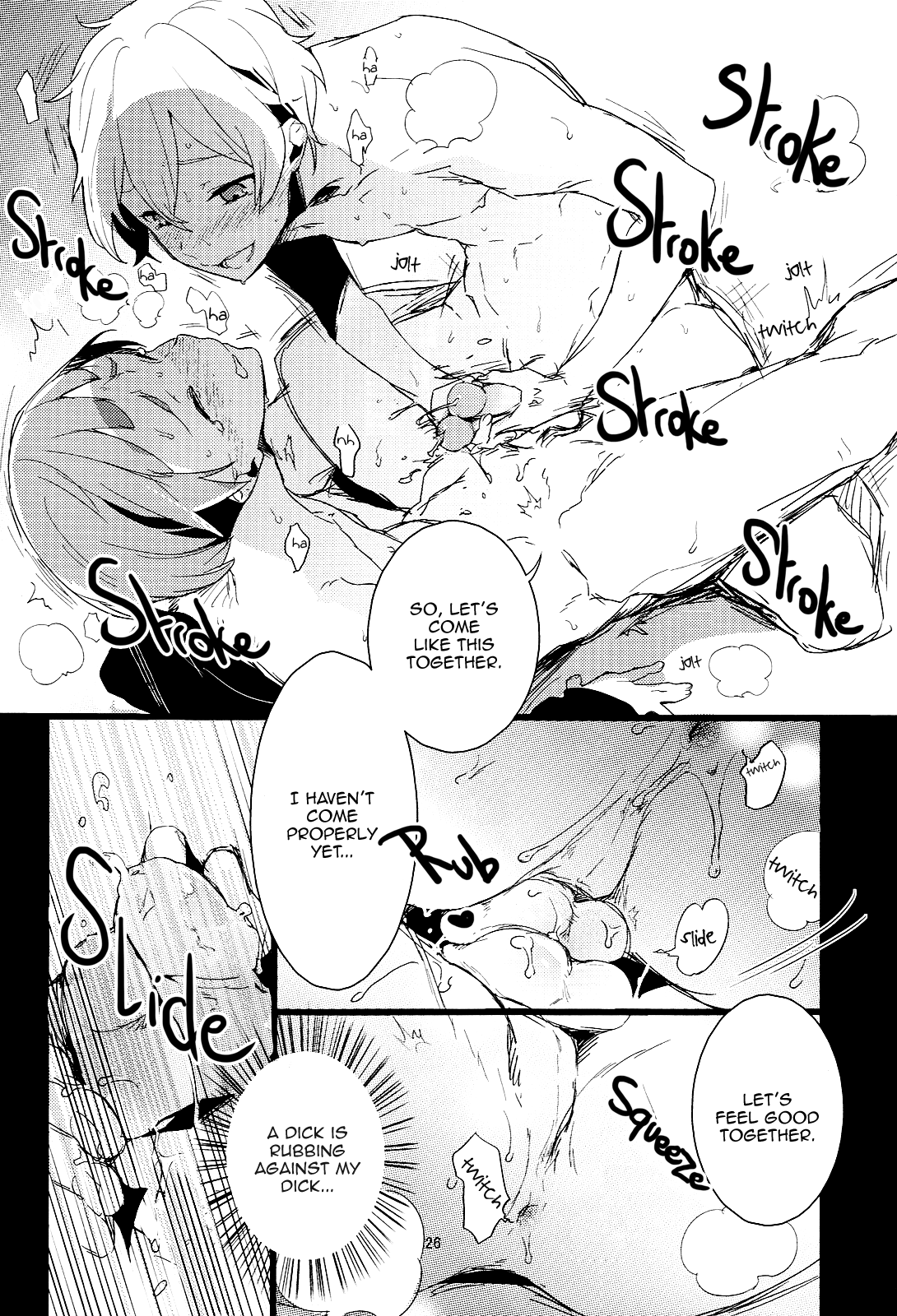 (C86) [MERYx3 (ぬめり)] 渚くんと似鳥くんを無理矢理絡ませた本 (Free!) [英訳] [無修正]