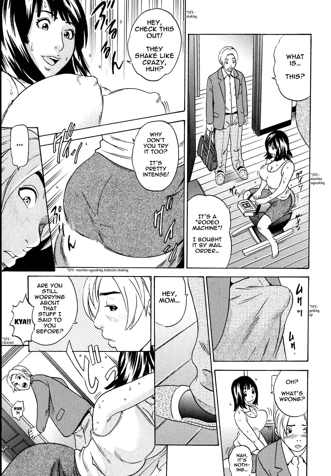 [丹下スズキ] ぱこぱこダイエット (ママがイク！僕はドピュ！) [英訳] [無修正]