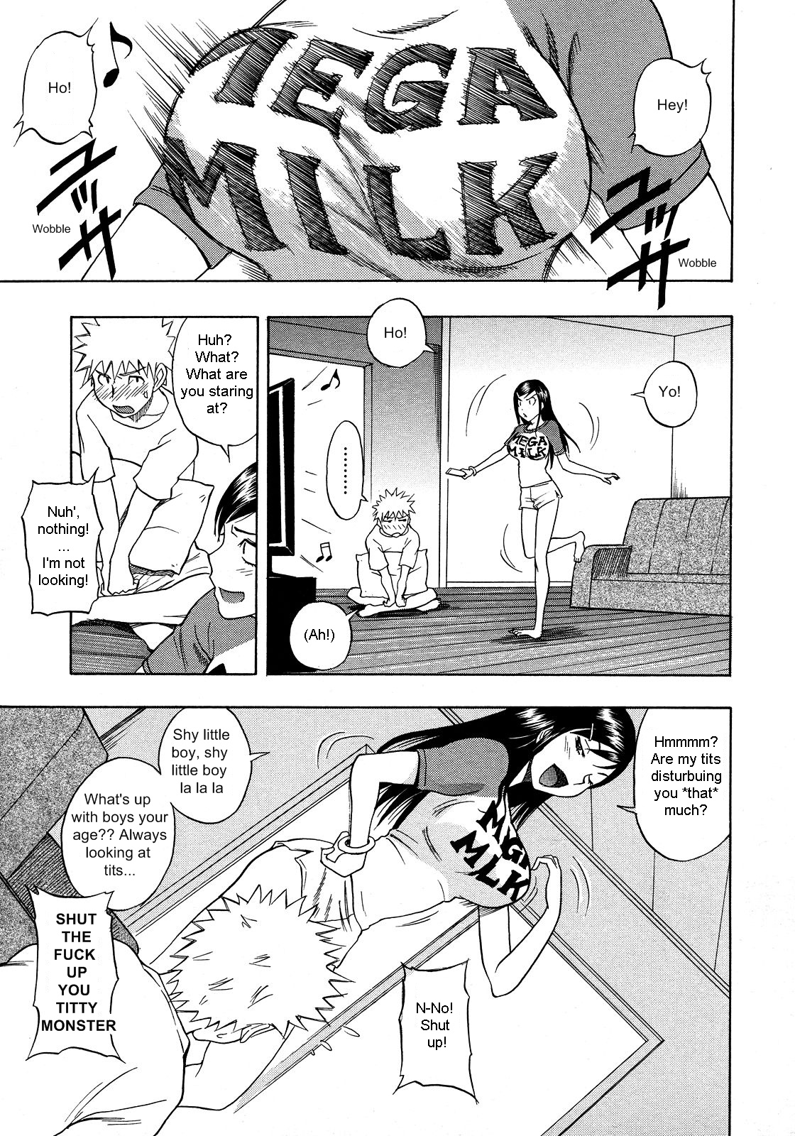 [しでん晶] 貧乳巨乳ヒストリー (コミックメガストア 2008年3月号) [英訳]