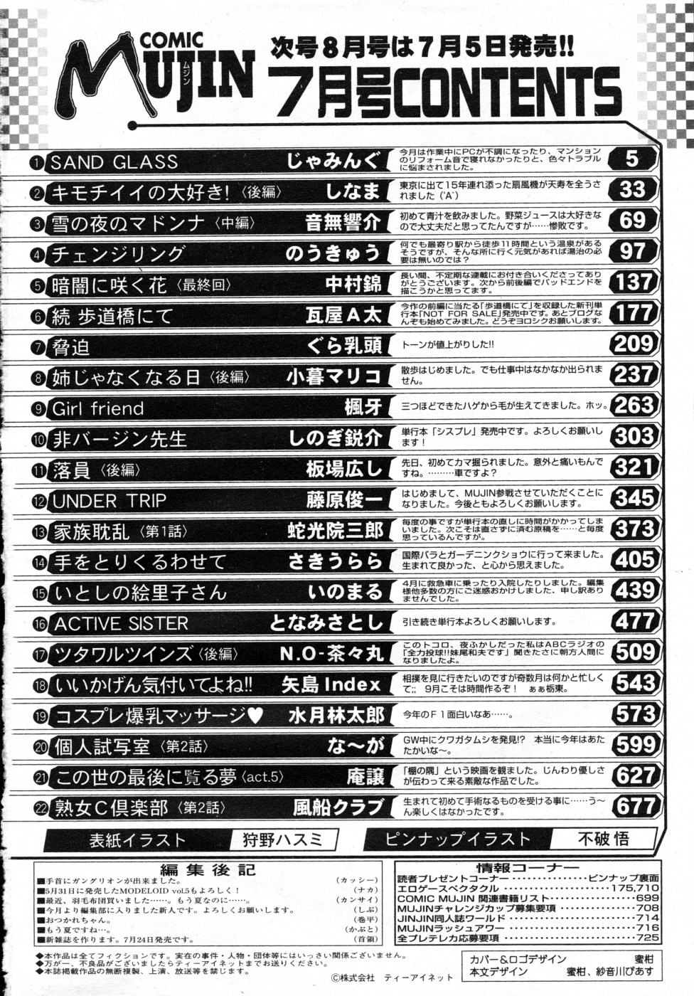 COMIC MUJIN 2007年7月号