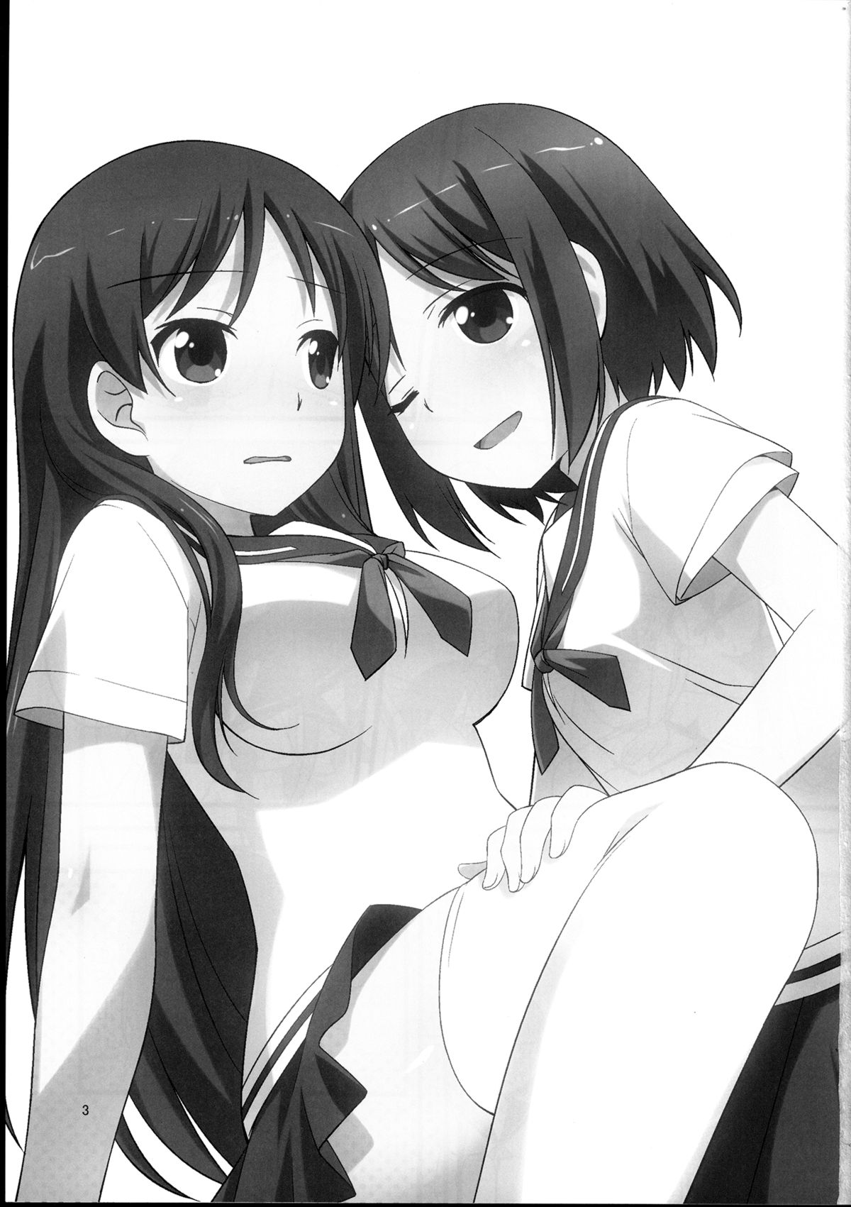 (GirlsLoveFestival10) [梅の実画報 (うめきち)] そうだ!避暑地に行こう! (咲-Saki- 阿知賀編)