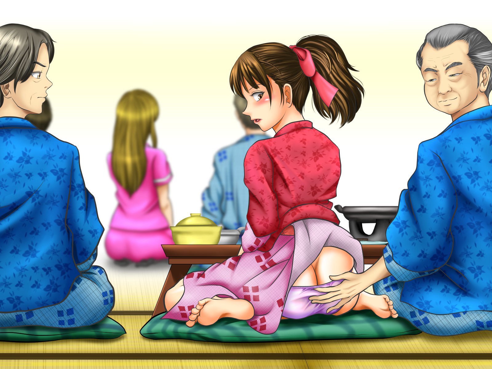 てんじょういんは涼子中の女二おみてみぬふりおする-コンパニオンガル＆amp;地獄の狩野鶏編-