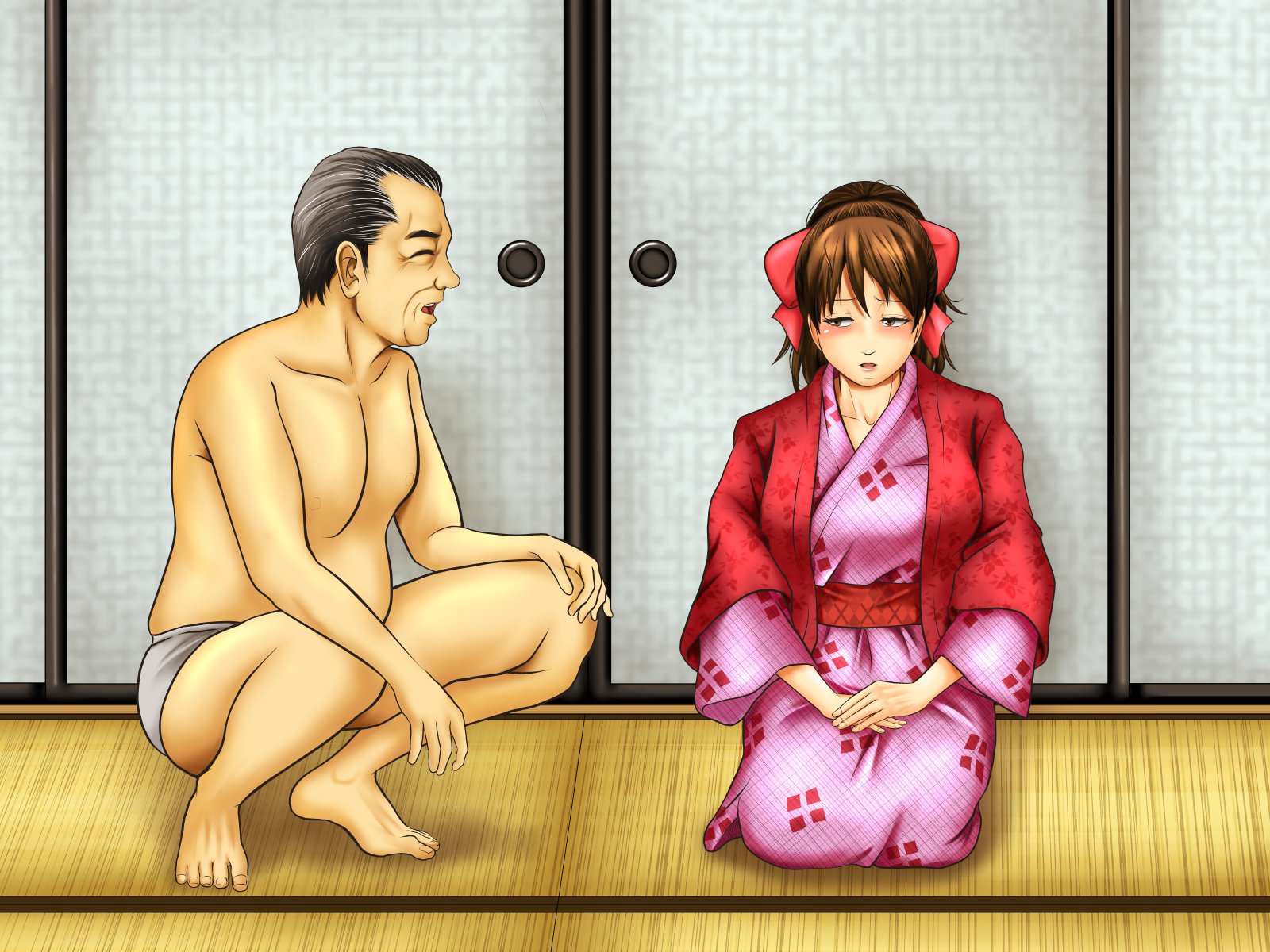 てんじょういんは涼子中の女二おみてみぬふりおする-コンパニオンガル＆amp;地獄の狩野鶏編-