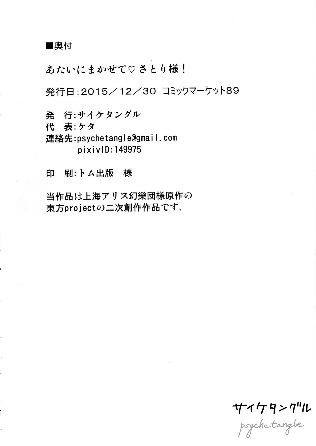 あたいにまかせてさとり様！