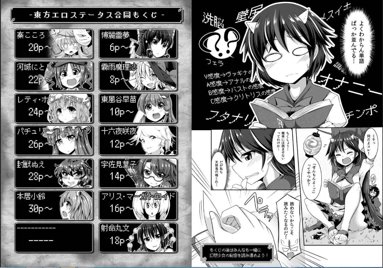 東方エロステータス東方