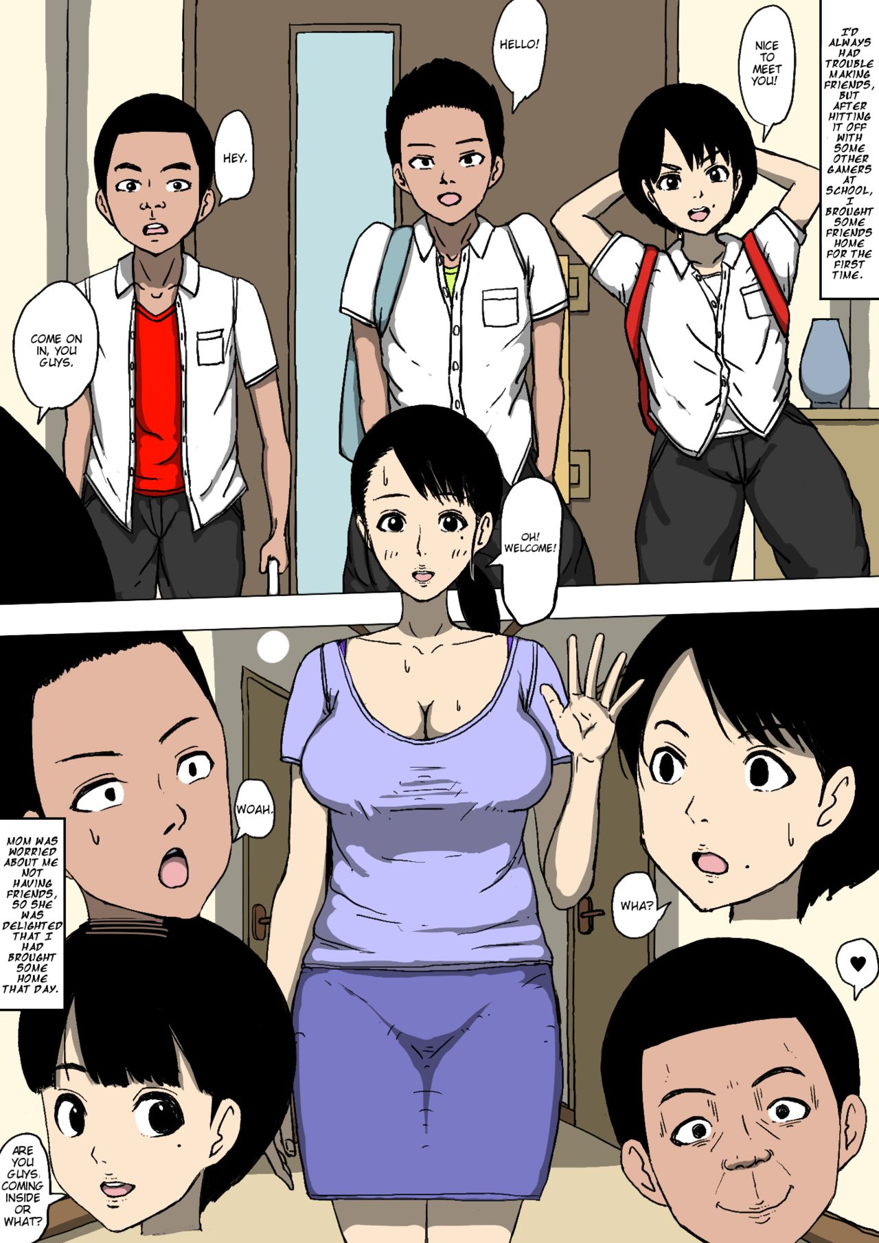 「私の仲間は私のお母さんといつ、どのようにやりたいのか」ははおやとともだちがかってにはんっていた