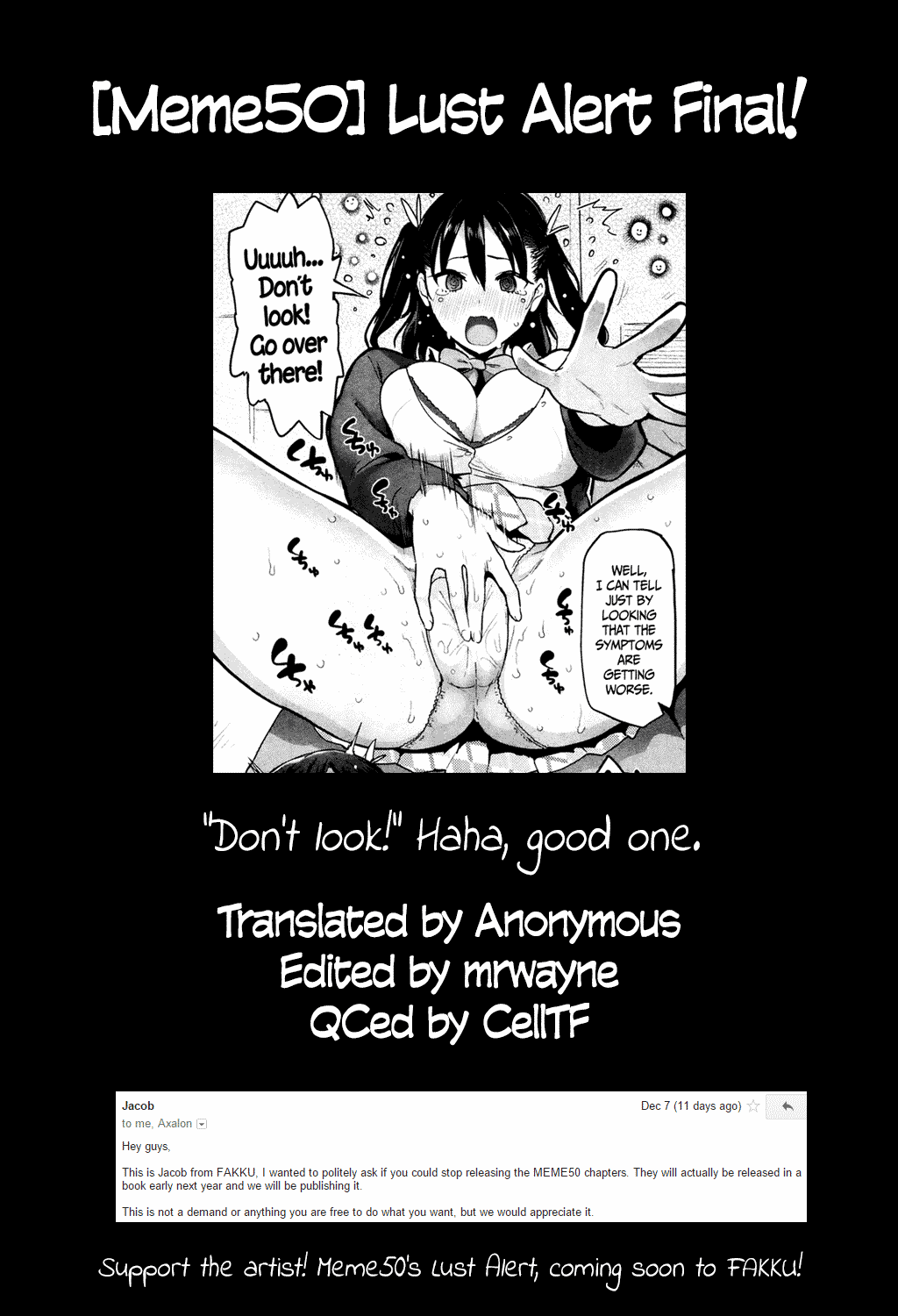 ヨクジョウケイホウ|ラストアラート= CW + TLL =