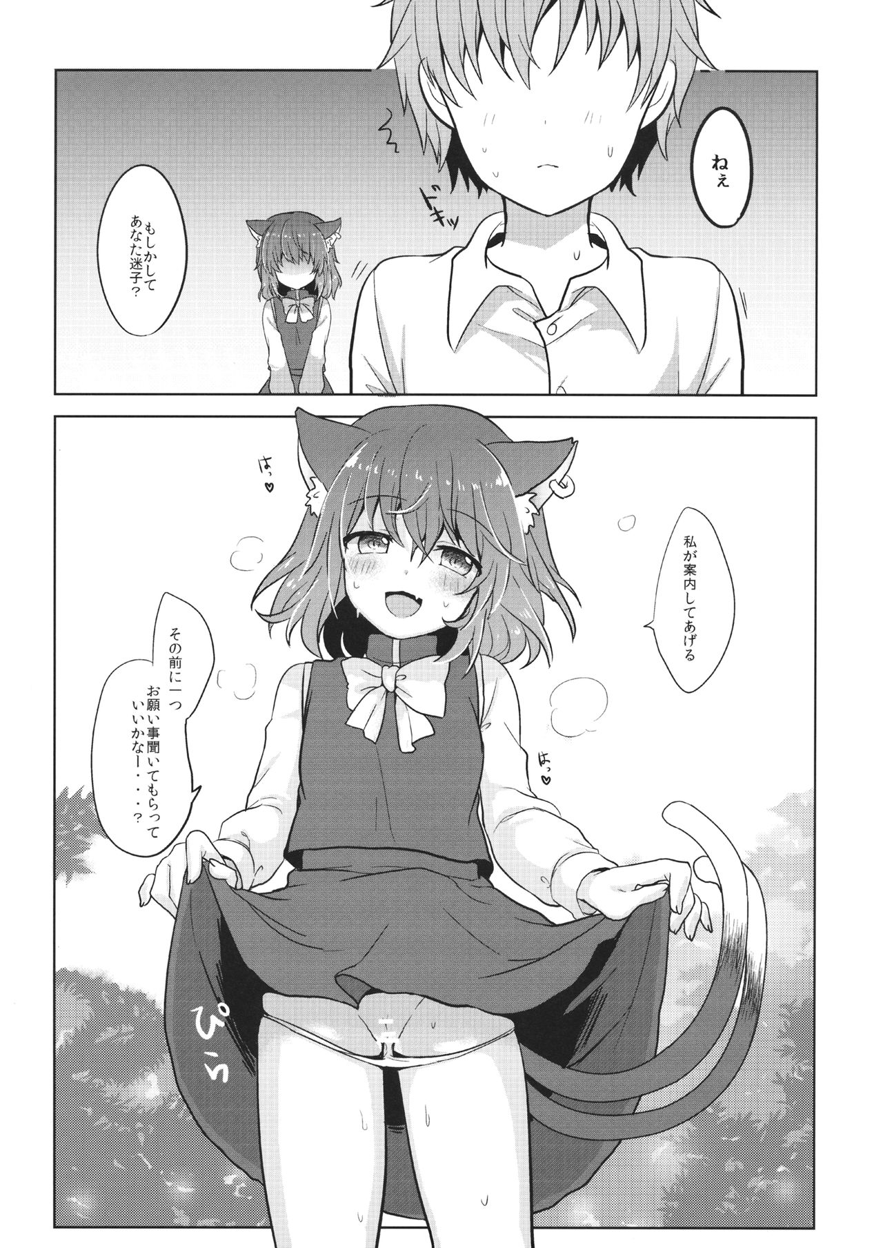 (名華祭11) [金魚オリジン (香山リム)] ちぇんちゃんのはつじょーき (東方Project)