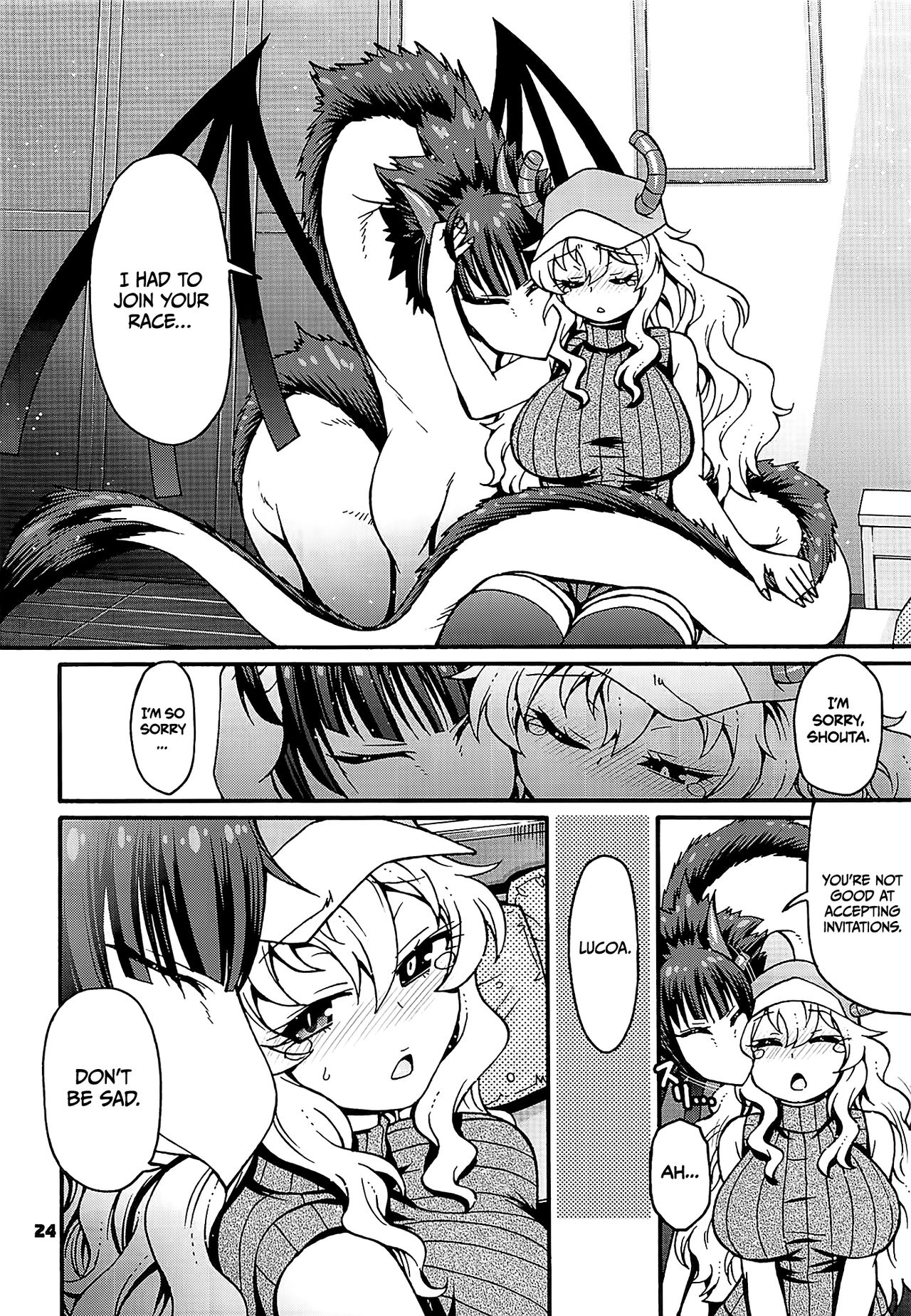 (C93) [CELLULOID-ACME (チバトシロウ)] Maybe He'll Know (小林さんちのメイドラゴン) [英訳]