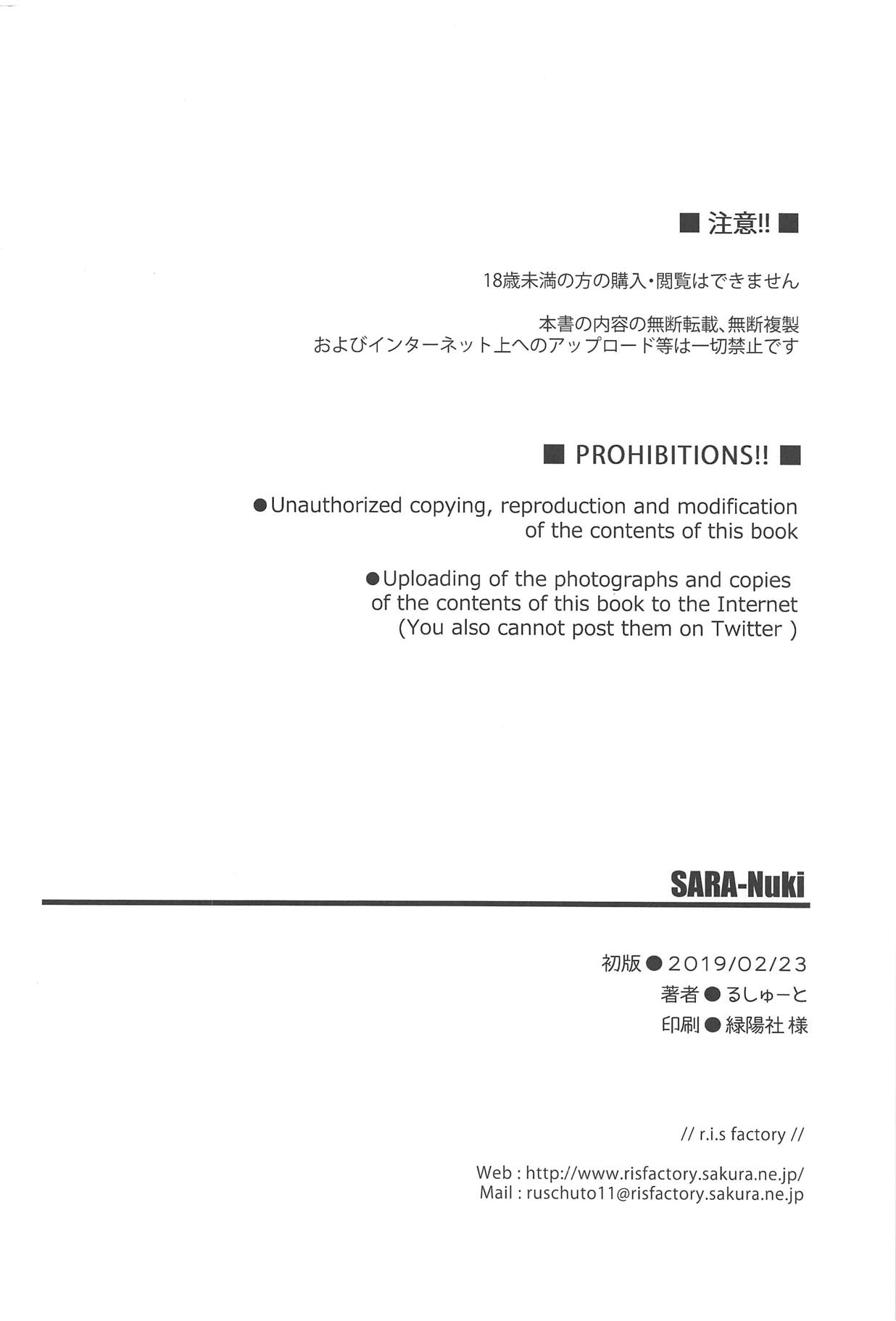 [r.i.s factory (るしゅーと)] SARA-Nuki (艦隊これくしょん -艦これ-)