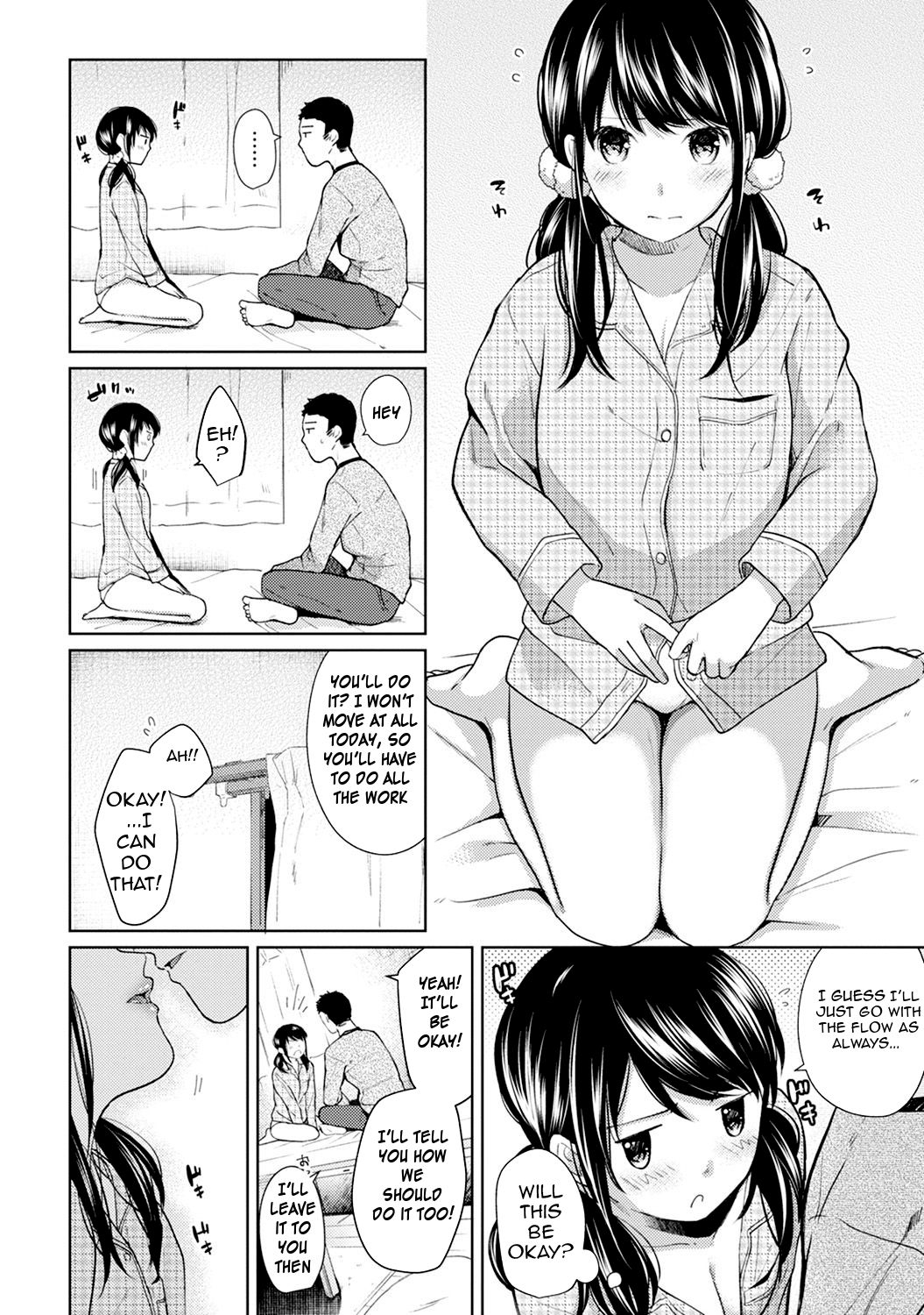 [二三月そう] 1LDK+JK いきなり同居? 密着!? 初エッチ!!? 第1-9話 [英訳]