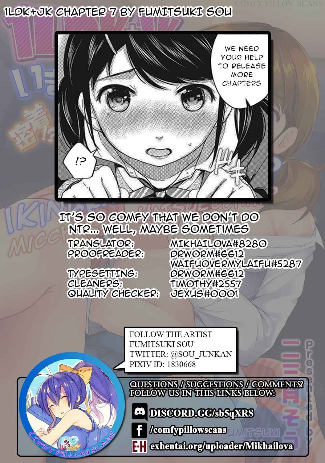 [二三月そう] 1LDK+JK いきなり同居? 密着!? 初エッチ!!? 第1-9話 [英訳]