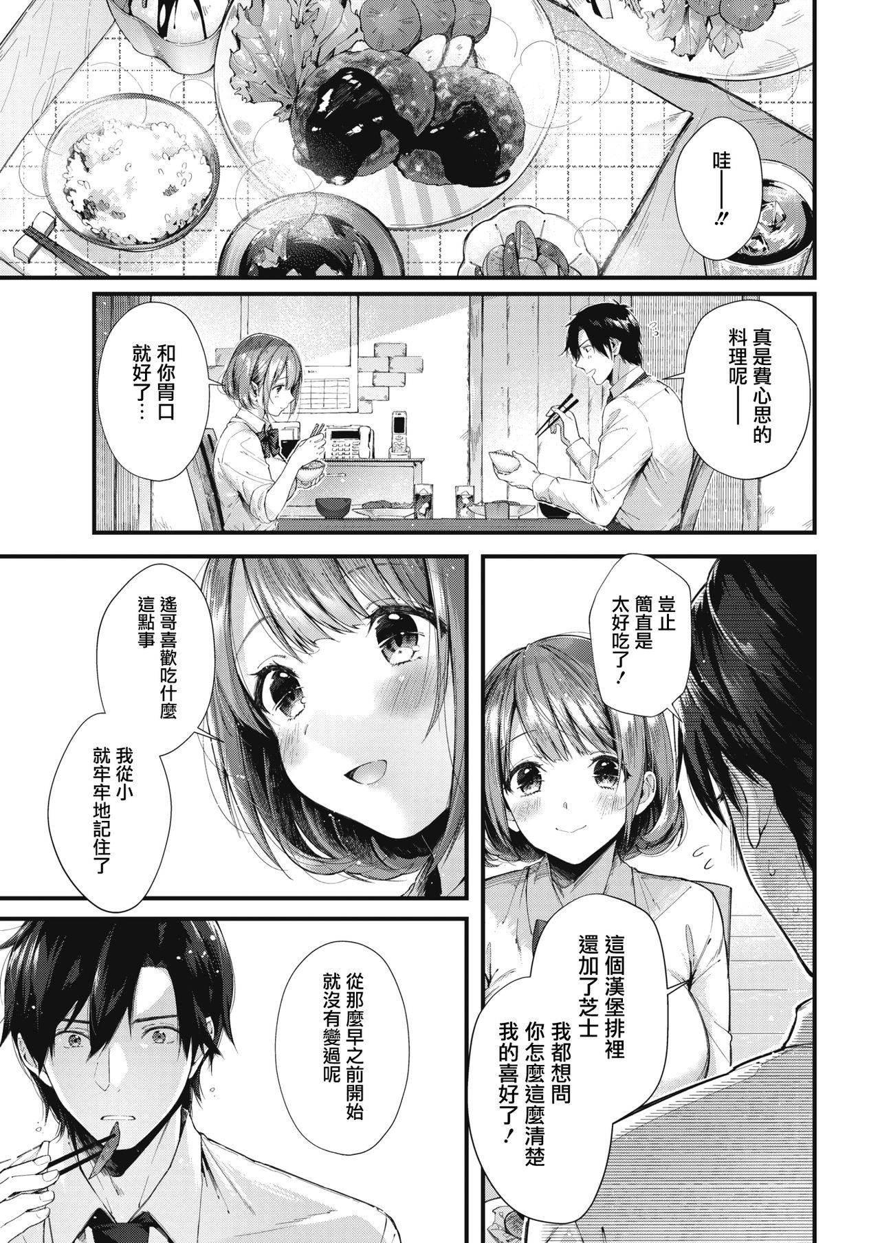 [水平線] 手料理と恋心 (コミックホットミルク 2019年4月号) [中国翻訳] [DL版]