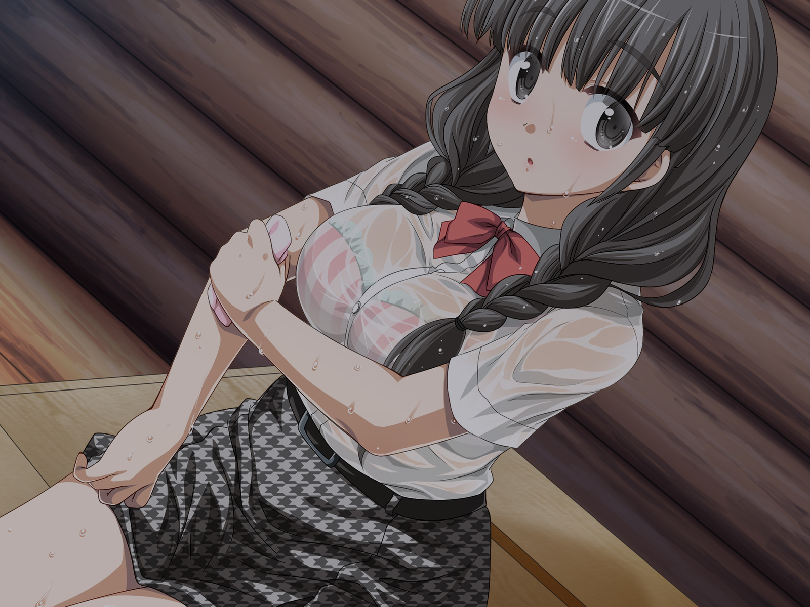 ブラすけ女学生と嵐の夜に...