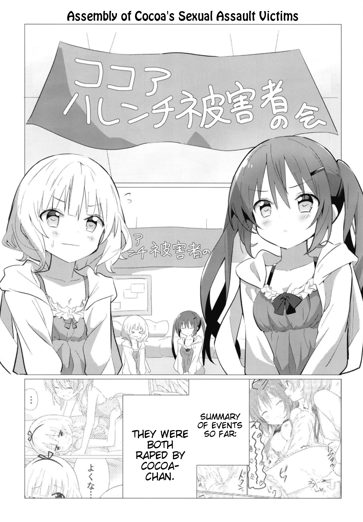 (C95) [vivid_dot (七草天音)] 先輩と百合に目覚める本 (ご注文はうさぎですか?) [英訳]