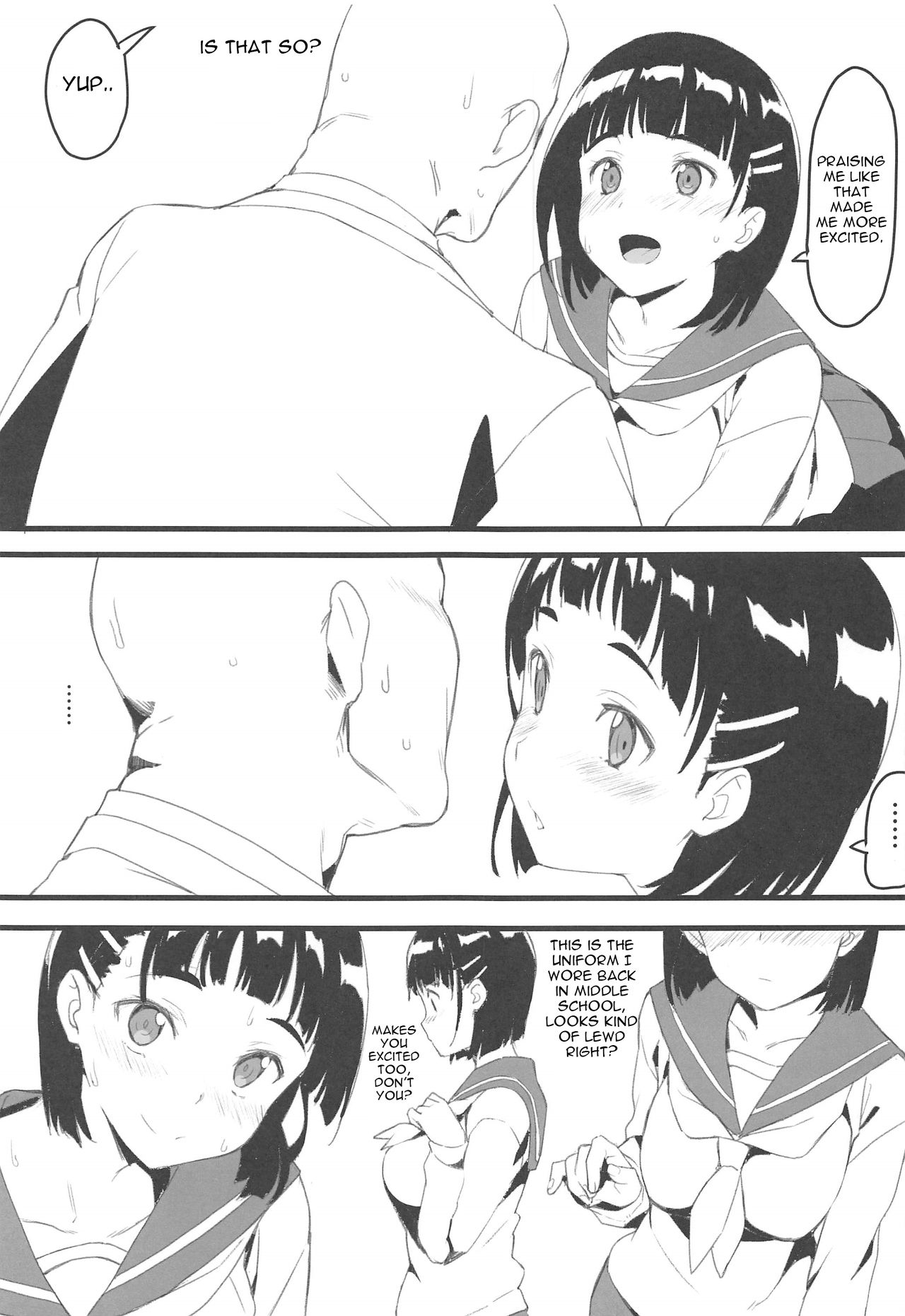 (C96) [かまがぶち (畑中)] 直葉とおじさん (ソードアート・オンライン) [英訳]