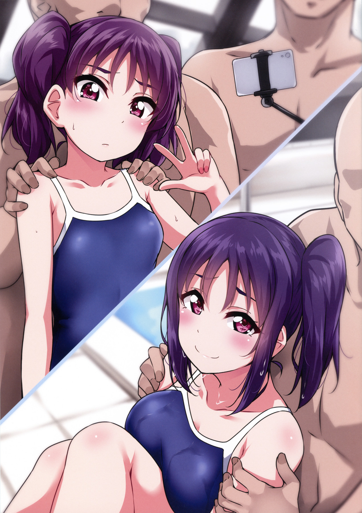 (僕らのラブライブ! 22) [corori (酔っ払い鬼?)] すくかん スク水でフォトセッ××!? (ラブライブ! サンシャイン!!) [英訳]