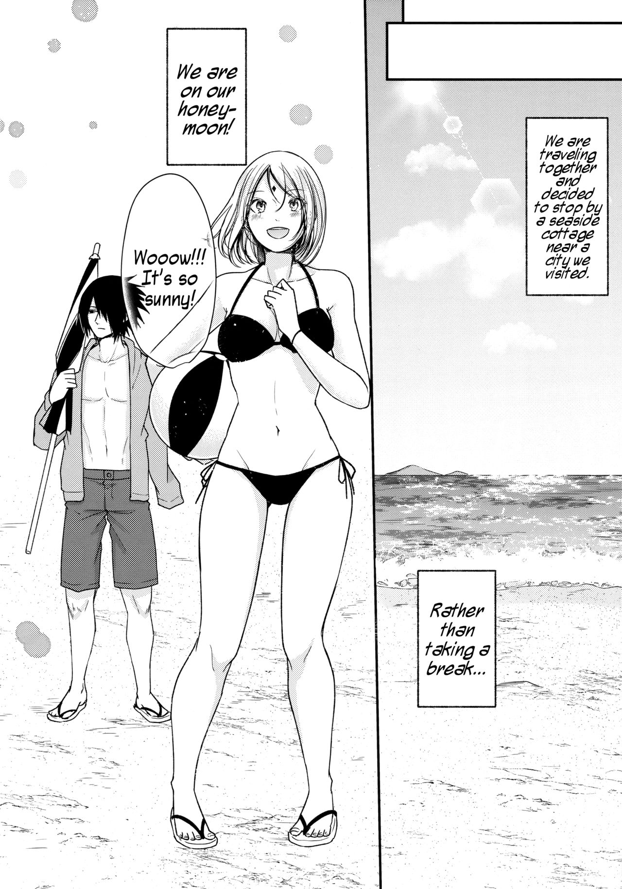 (C94) [とぎじる (王林)] Honeymoon Beach (NARUTO -ナルト-) [英訳]