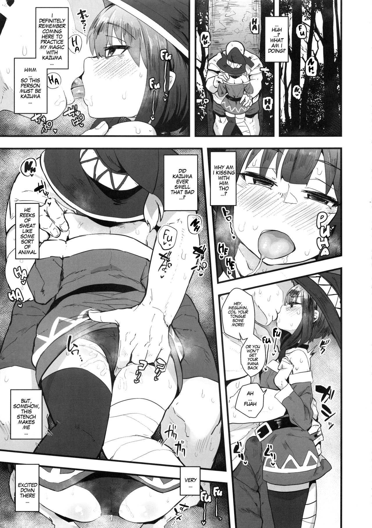 (C96) [んほぉおおおぉおおおおおお♥おっ♥おっ♥ (おおさわらさだお、自家太郎、あのん2億年)] このすば合同誌っ! (この素晴らしい世界に祝福を!) [英訳]