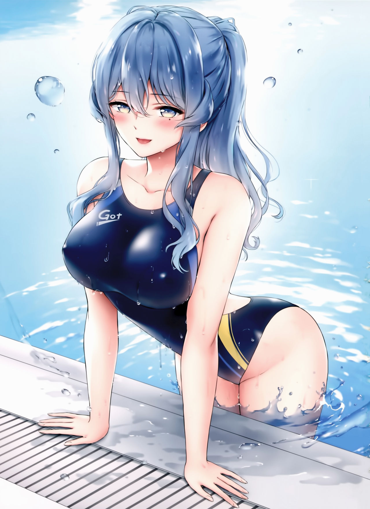 (C97) [七色のねりぶくろ (七色風香)] ゴトちゃんとプールサイドで (艦隊これくしょん -艦これ-) [中国翻訳]