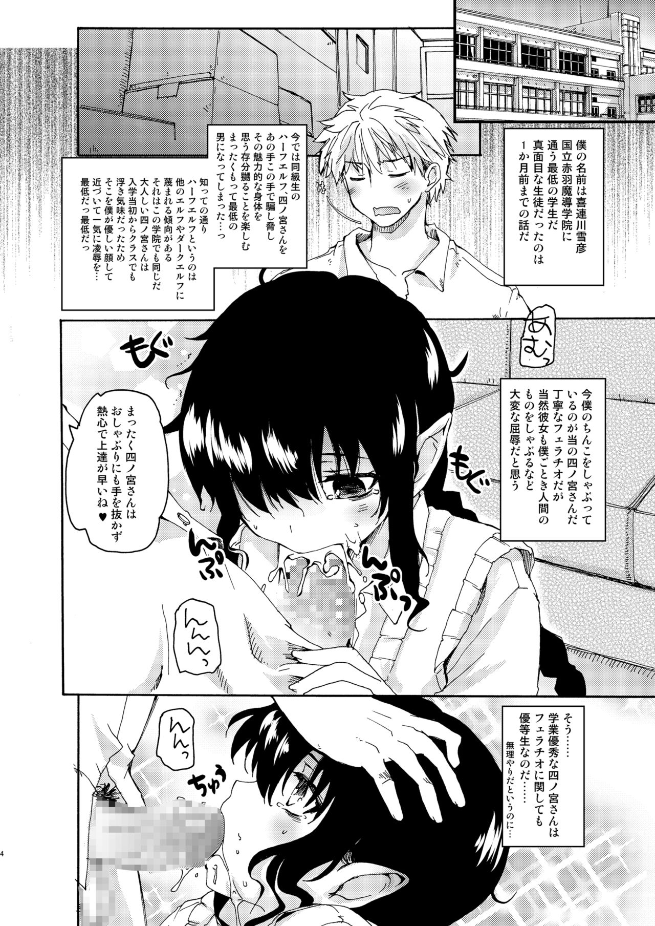 [八王子海パン突撃騎兵隊 (巻田佳春)] ハーフエルフの四ノ宮さん。 [DL版]