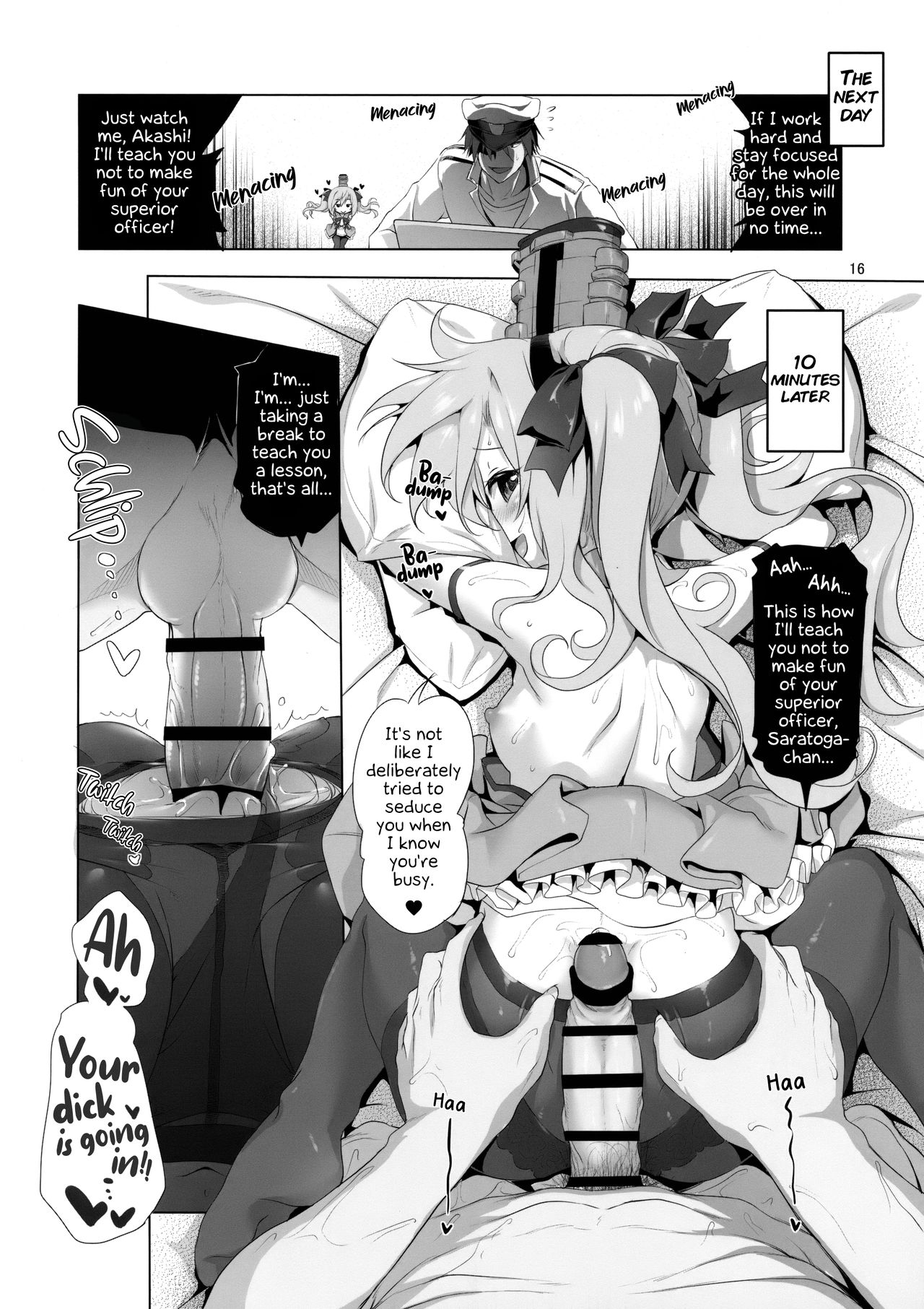 (C95) [KAMINENDO.CORP (あかざわRED)] サラトガちゃんのイタズラ大戦略!? (アズールレーン) [英訳]
