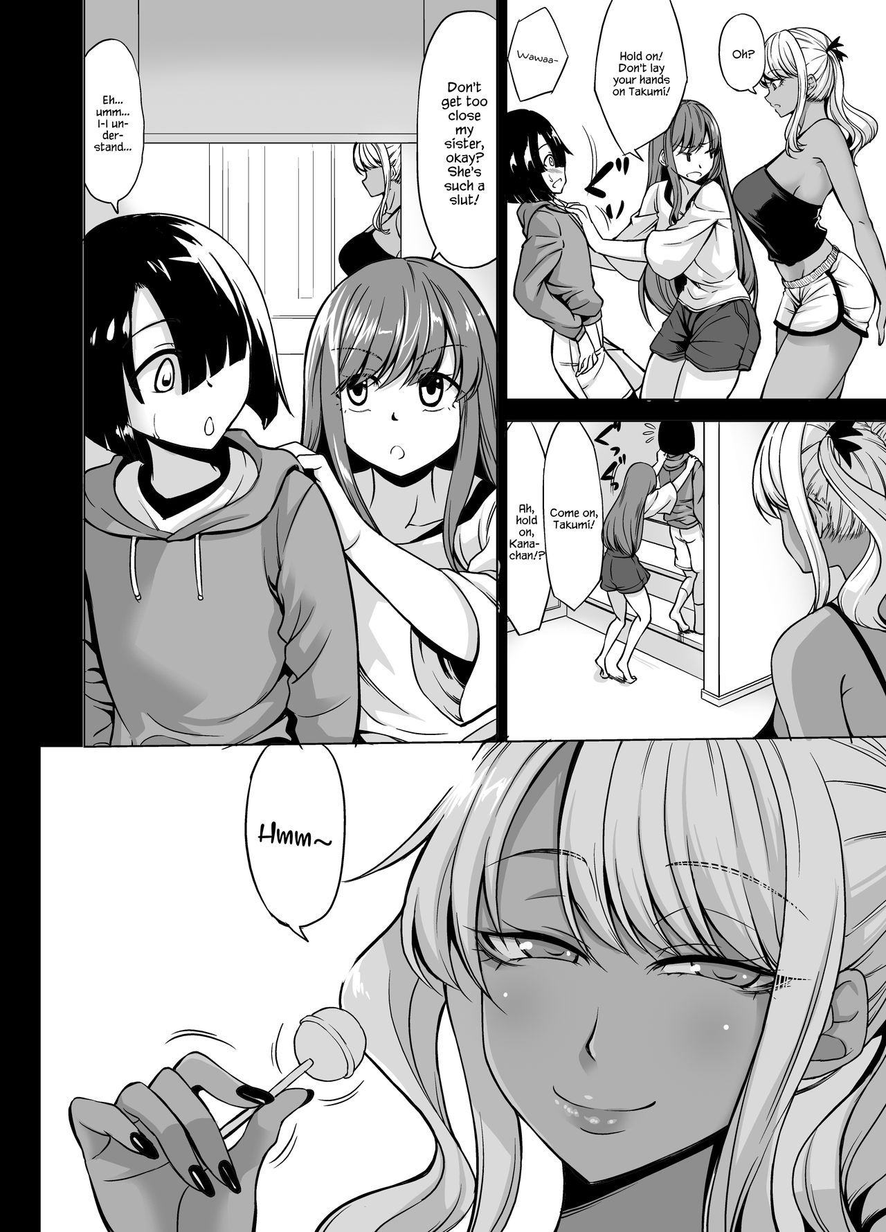 [七転八起 (kinntarou)] Aカップの彼女よりJカップの黒ギャルのお姉さんの方がいいよね? [英訳]