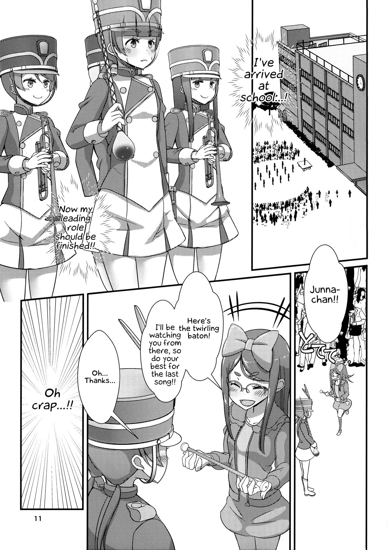 (C95) [まないた] 先生!マーチングバンドで"女児装"してみて! [英訳]