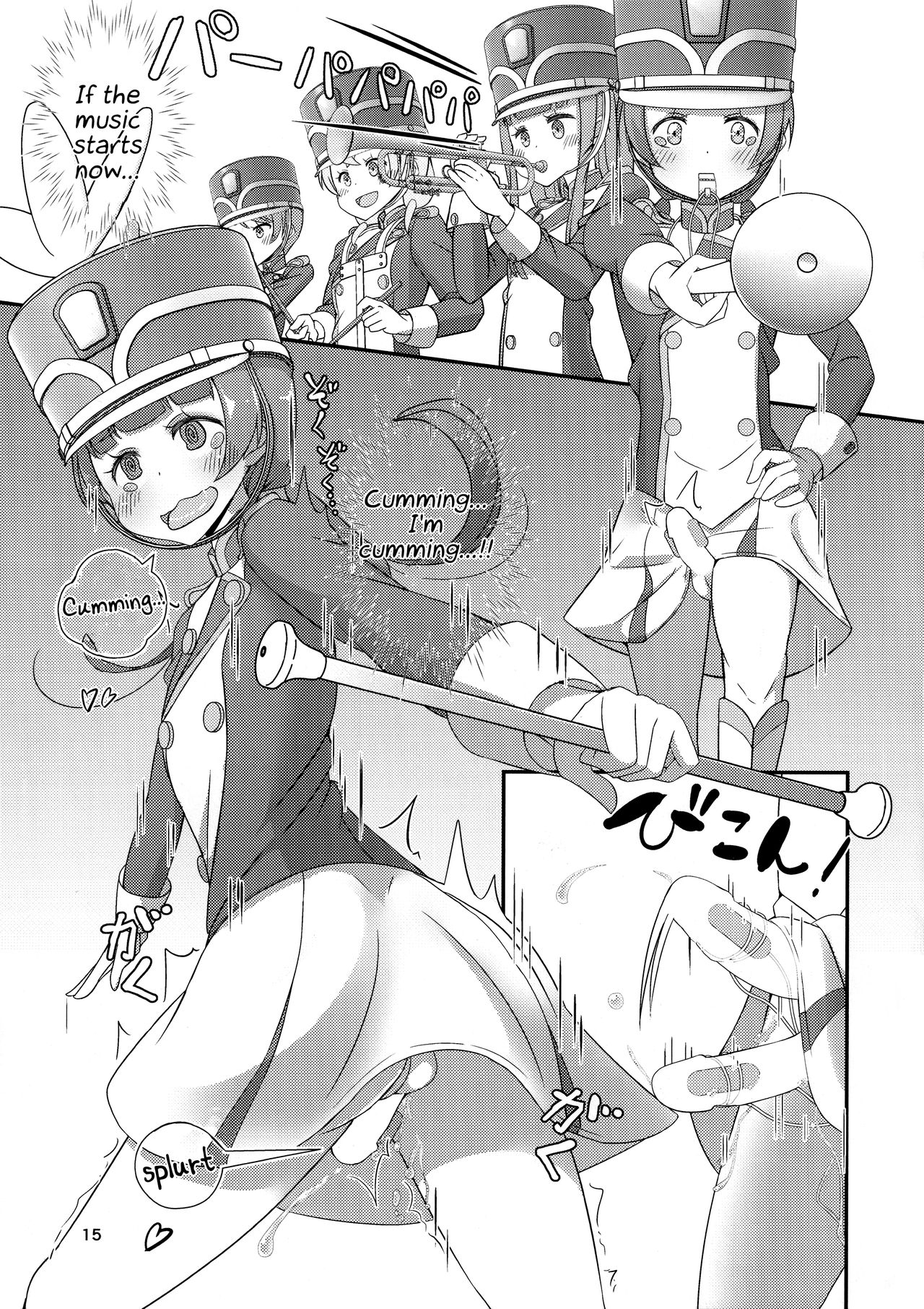 (C95) [まないた] 先生!マーチングバンドで"女児装"してみて! [英訳]