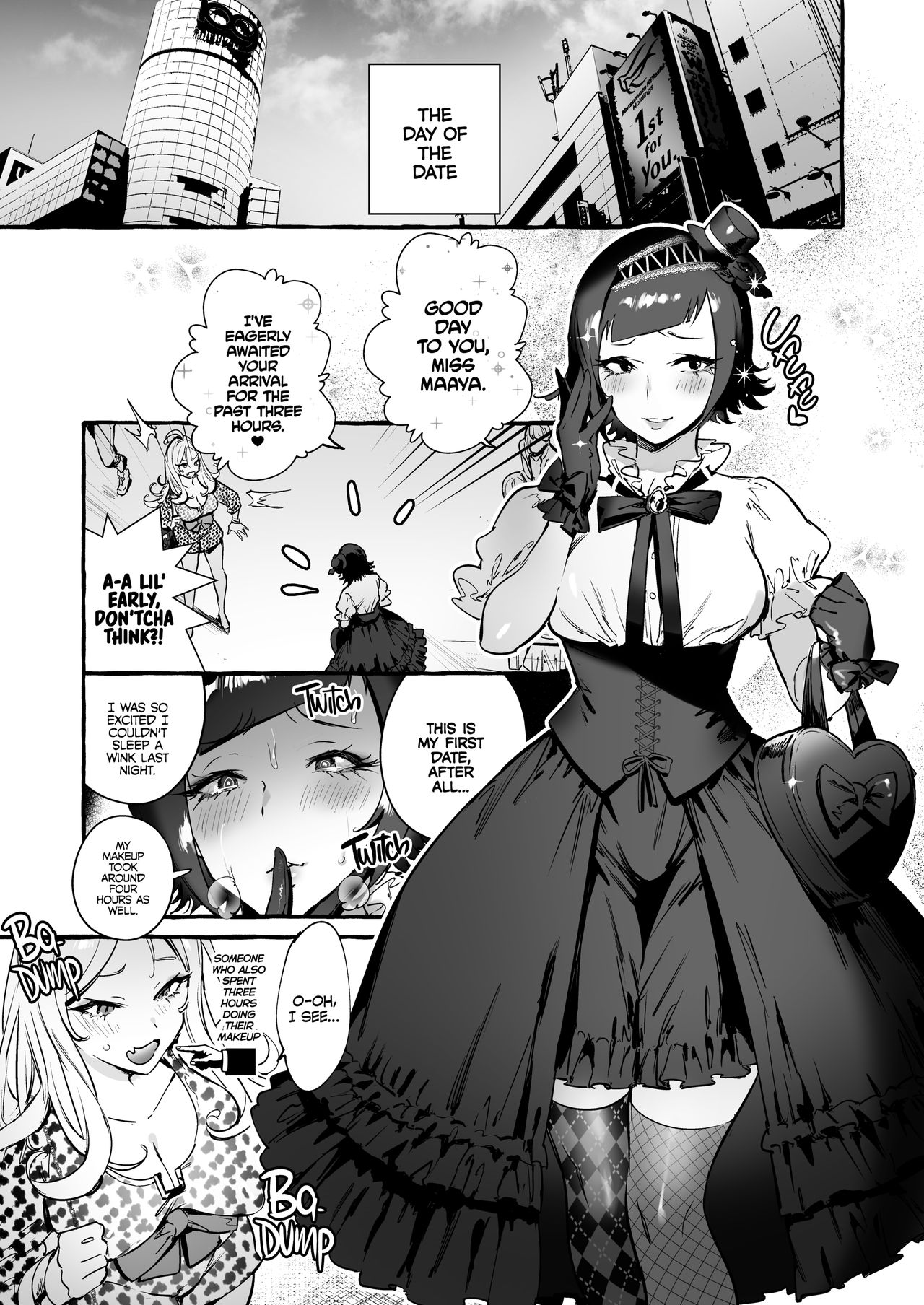 [非凡 (伊丹)] フタナリさんとノンケさん♀初デート編 [英訳] [無修正] [DL版]