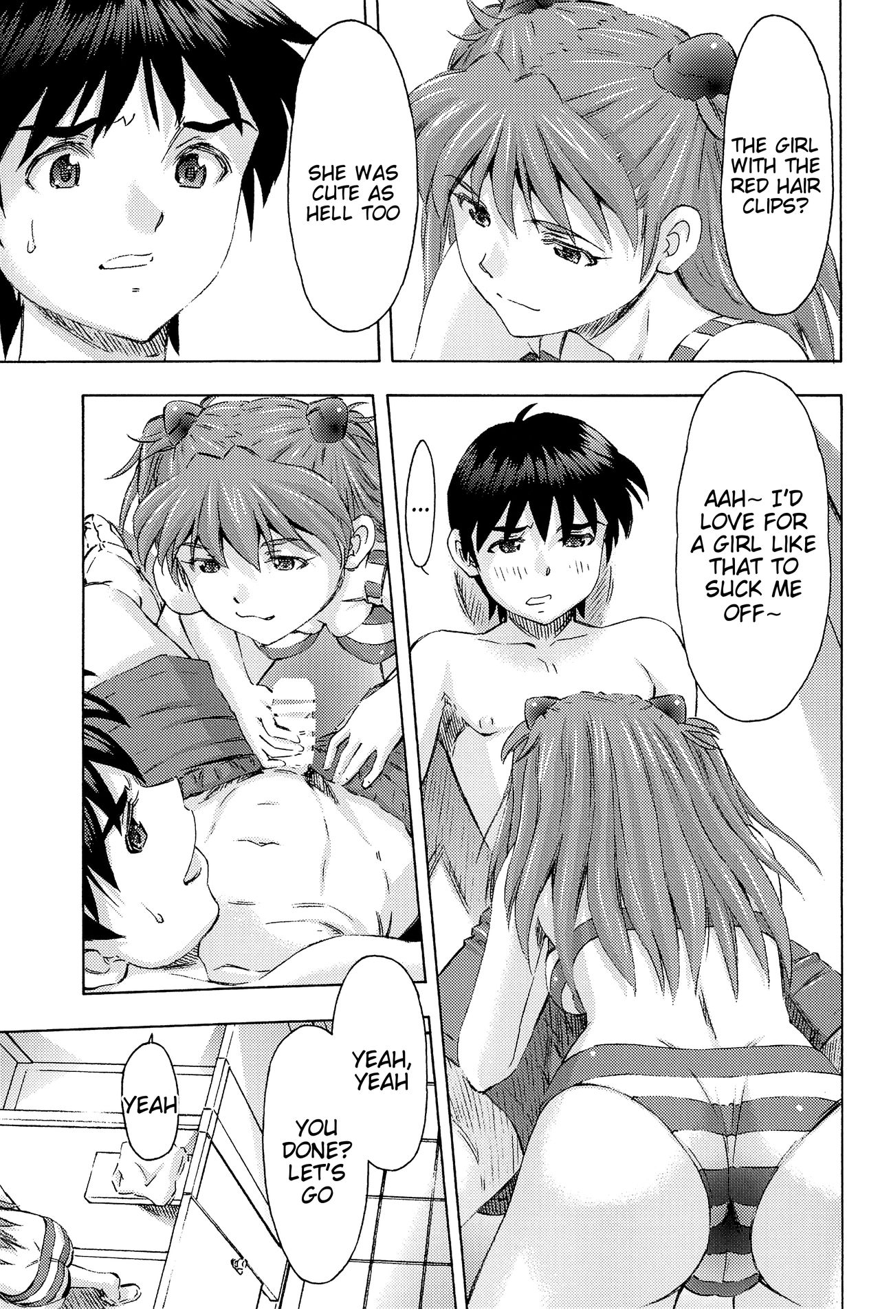 (COMIC1☆9) [スタジオ・ワラビー (蔵王)] 3人娘と海の家 (新世紀エヴァンゲリオン) [英訳]