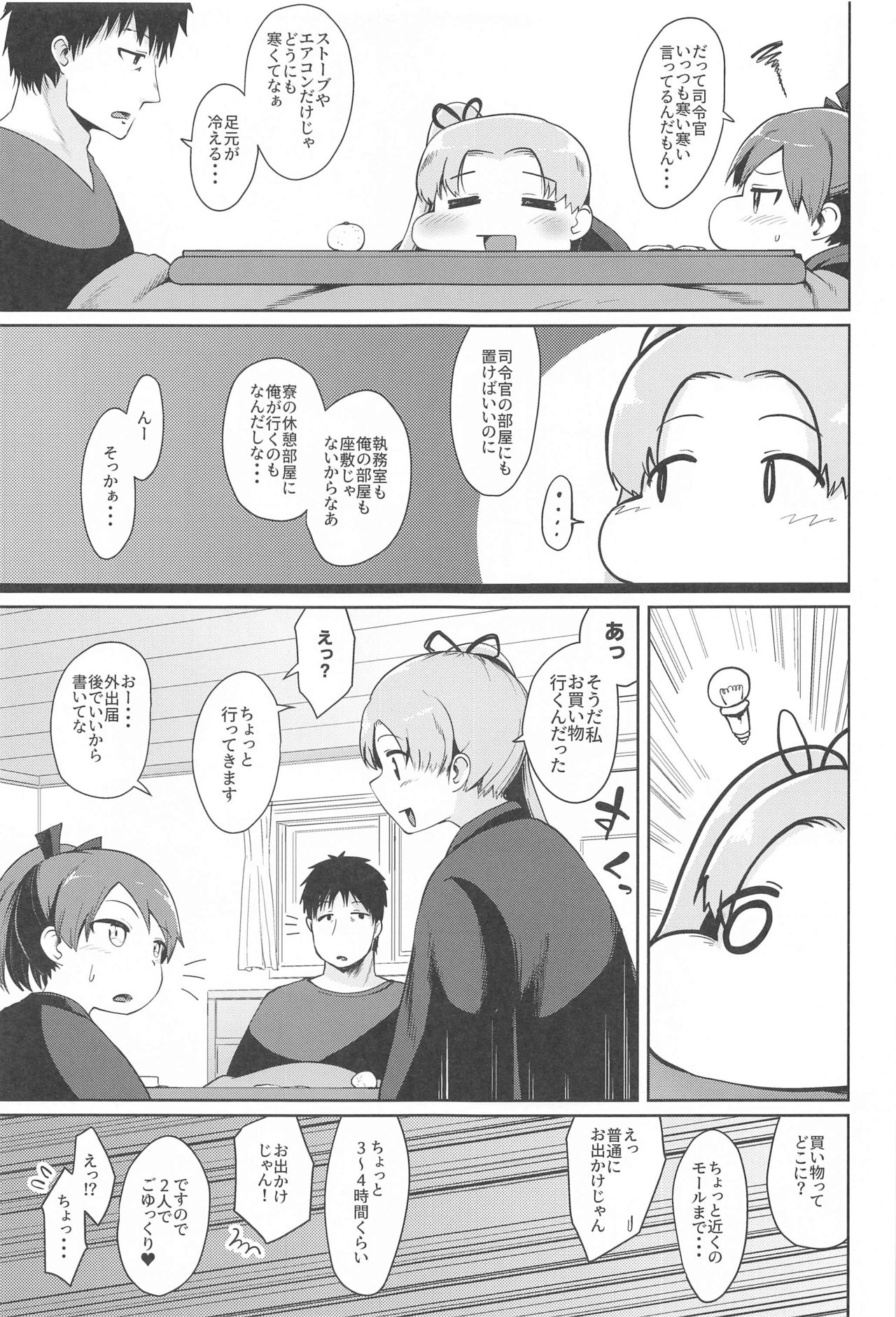 (砲雷撃戦!よーい!六十三戦目) [お解りいただけただろうか (海山そぜ)] 敷波愛合炬燵 (艦隊これくしょん -艦これ-)