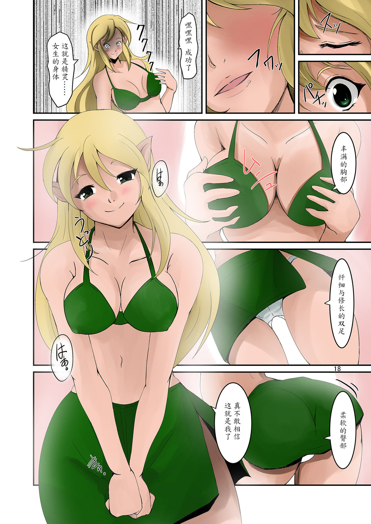 [いわした書店 (いわした)] エルフとオークの入れ替わりダーク本 [中国翻訳] [DL版]