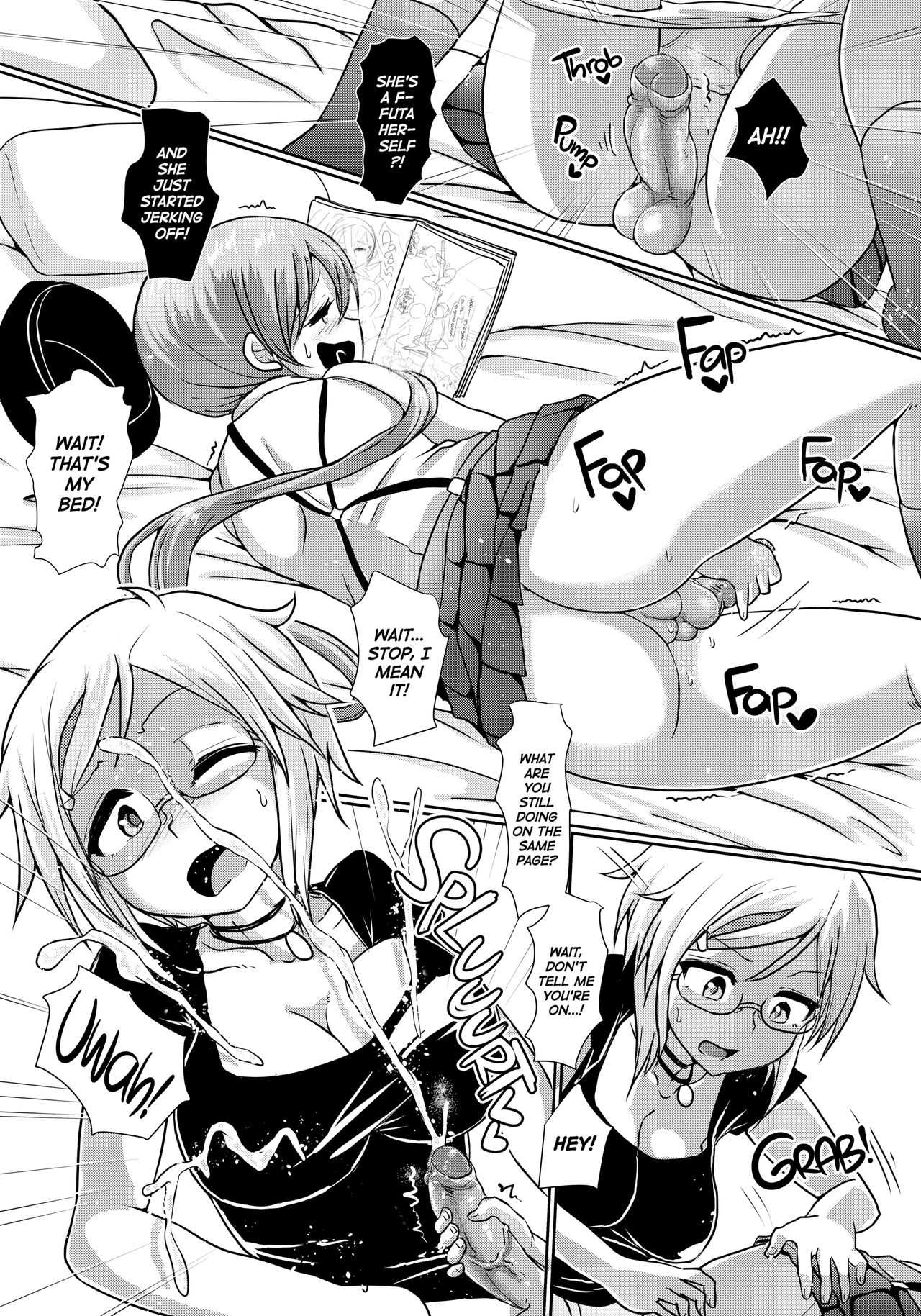 [青葉Q魔洞 (墓場淀夢)] ふたまん!2-真夜中のふたなりガール- [英訳] [無修正] [DL版]
