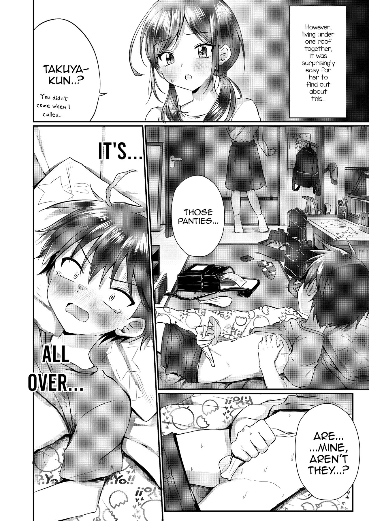 [ぺこ連盟 (あずまりる)] ふたなりのお姉ちゃんに射精管理されて逆アナルされてます! [英訳]