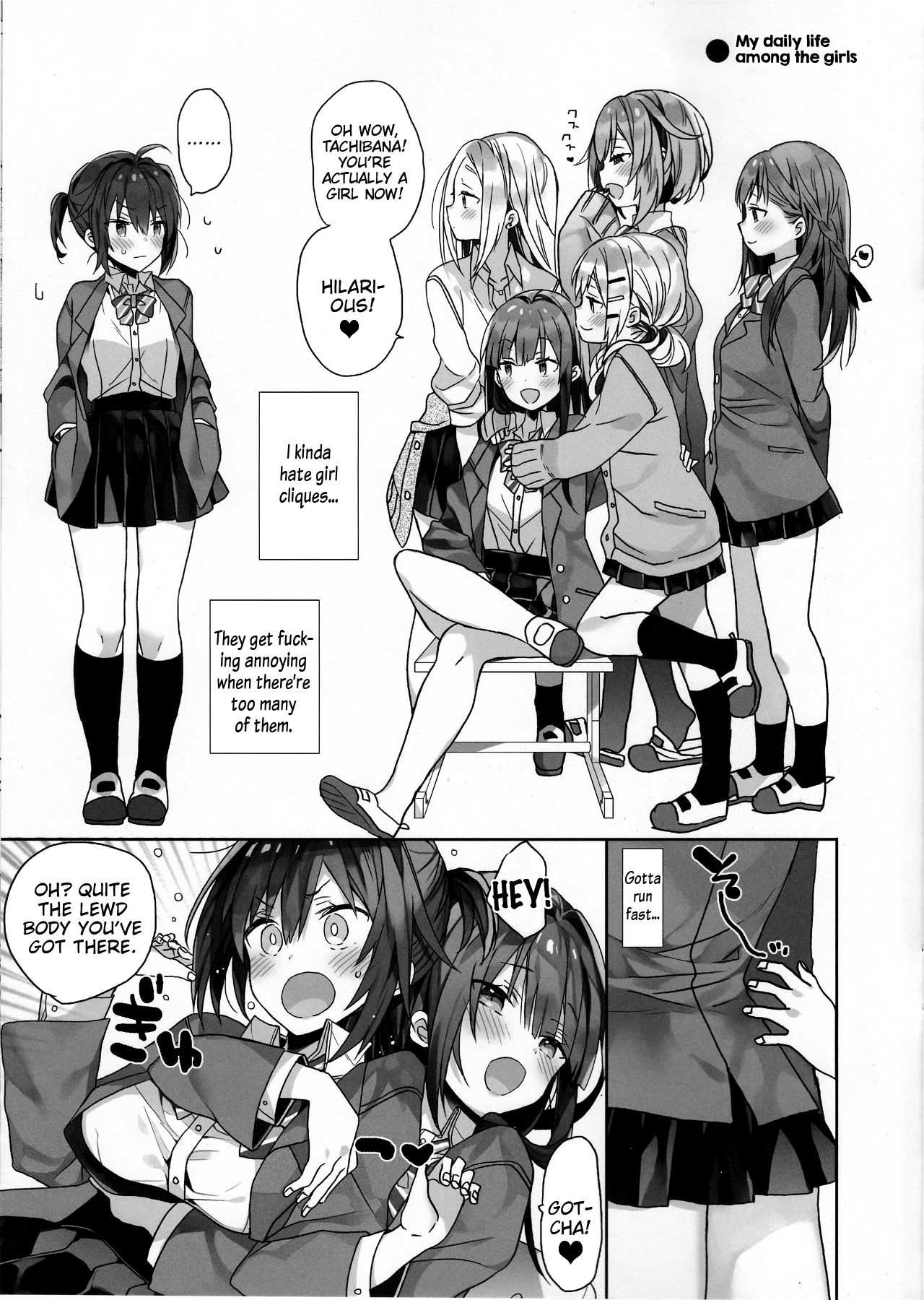 [ciaociao (あらきかなお)] 女体化した俺のちょっと爛れた学生生活 [英訳]