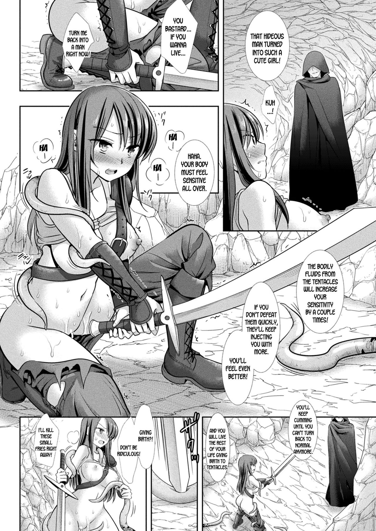 [ナギヤマスギ] 女体化の罠に堕ちる魔法剣士 (二次元ドリームマガジン 2019年8月号 Vol.107) [英訳] [DL版]