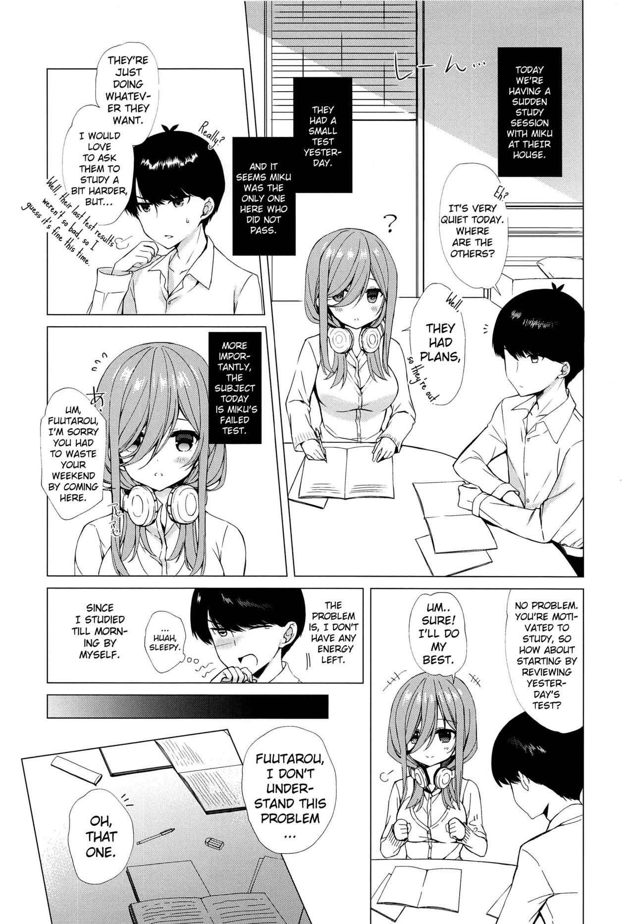 (サンクリ2019 Autumn) [Indico lite (Mitha)] Secret Study Session (五等分の花嫁) [英訳]