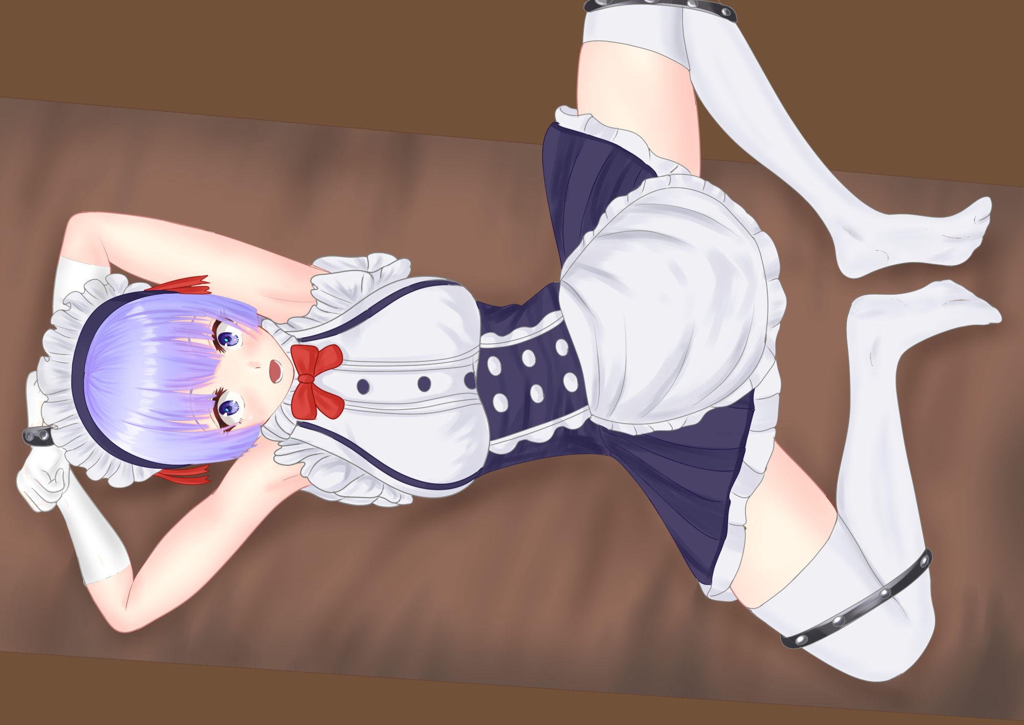 敗北した帝国のメイドを懲らしめる