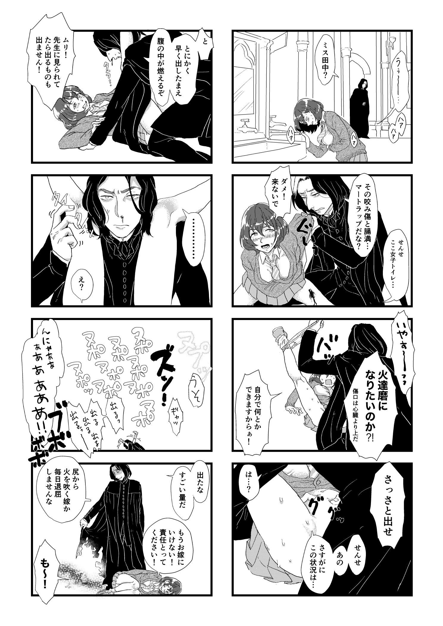 スネイプ教授とハッフルパフ転校生