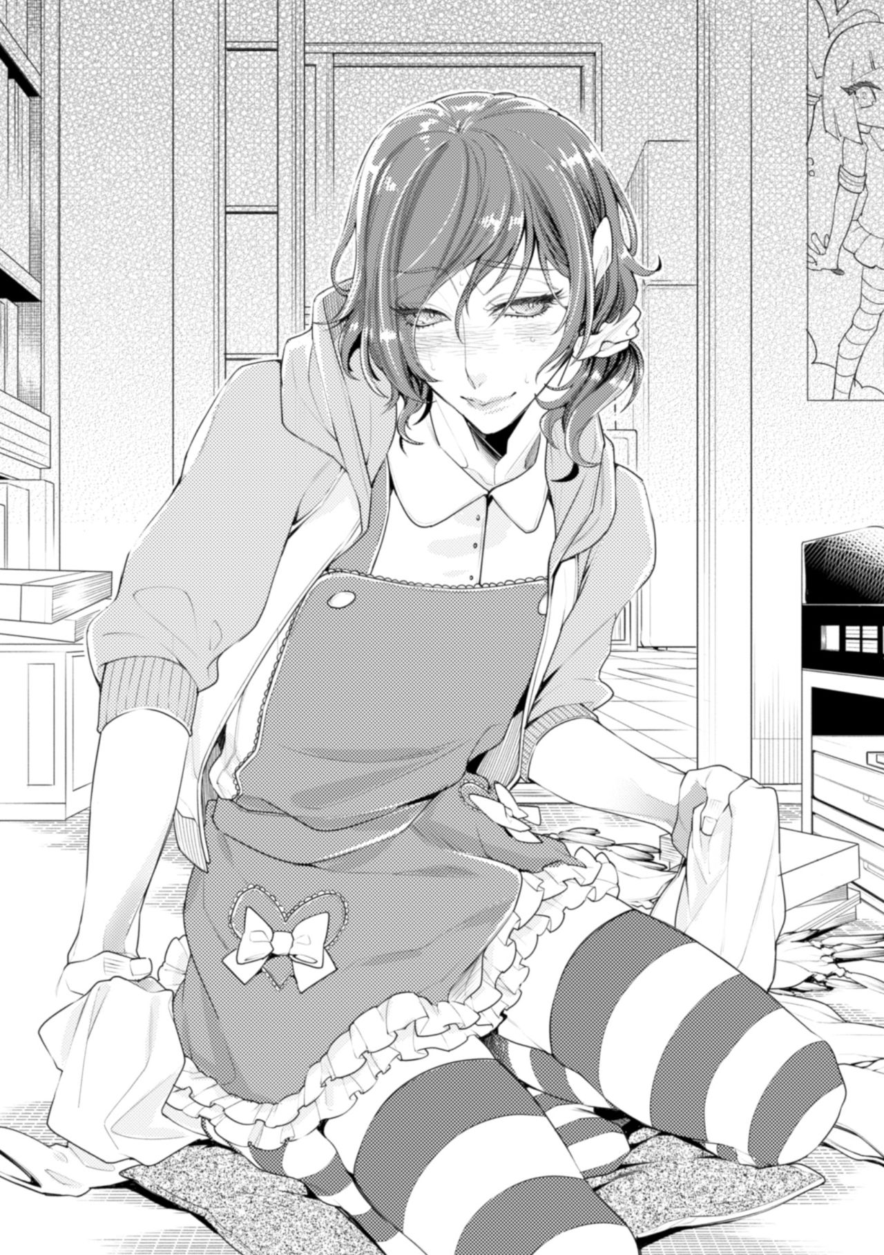 [アヤノミツカ] ロリコン童貞エロ漫画家くん、近所の女児服着たヤバいメスお兄さんに迫られる [英訳]