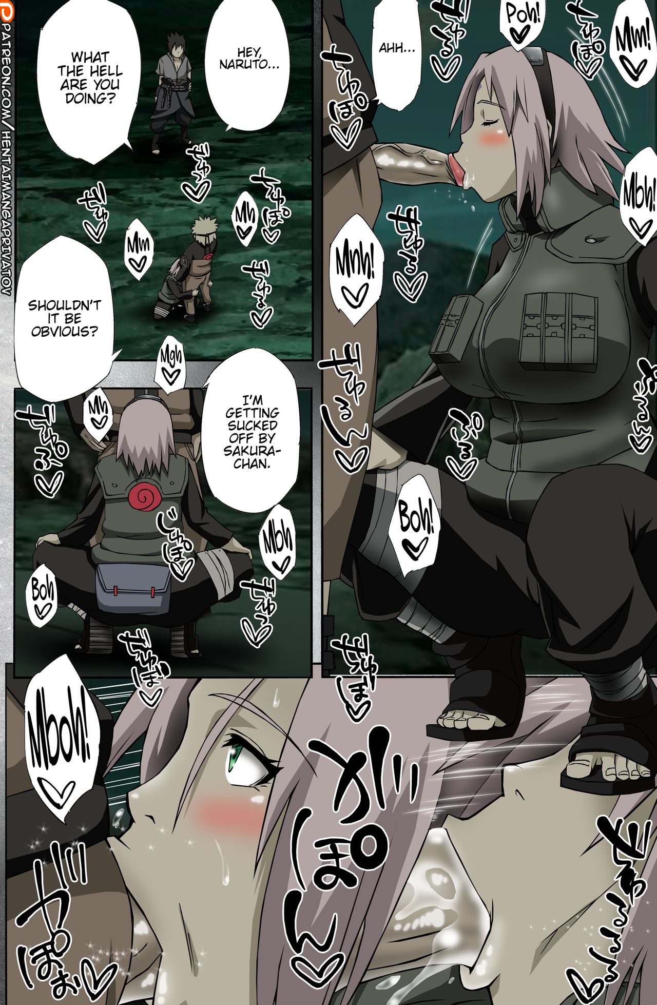 (C96) [からきし傭兵団 真雅 (砂原渉)] 七班のひまつぶし (NARUTO -ナルト-) [英訳] [カラー化] [無修正] [ページ欠落]