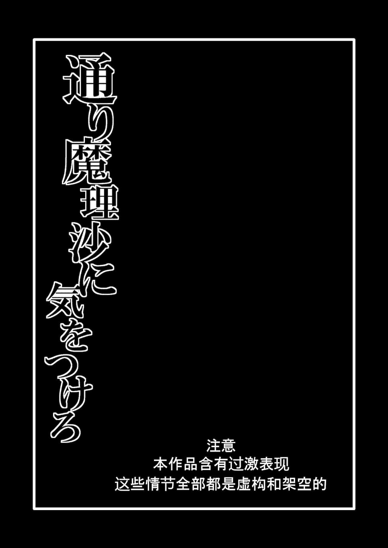 [冷し中華おわりました (ズル)] 通り魔理沙にきをつけろ 其の参 (東方Project) [中国翻訳] [wenwood个人汉化]