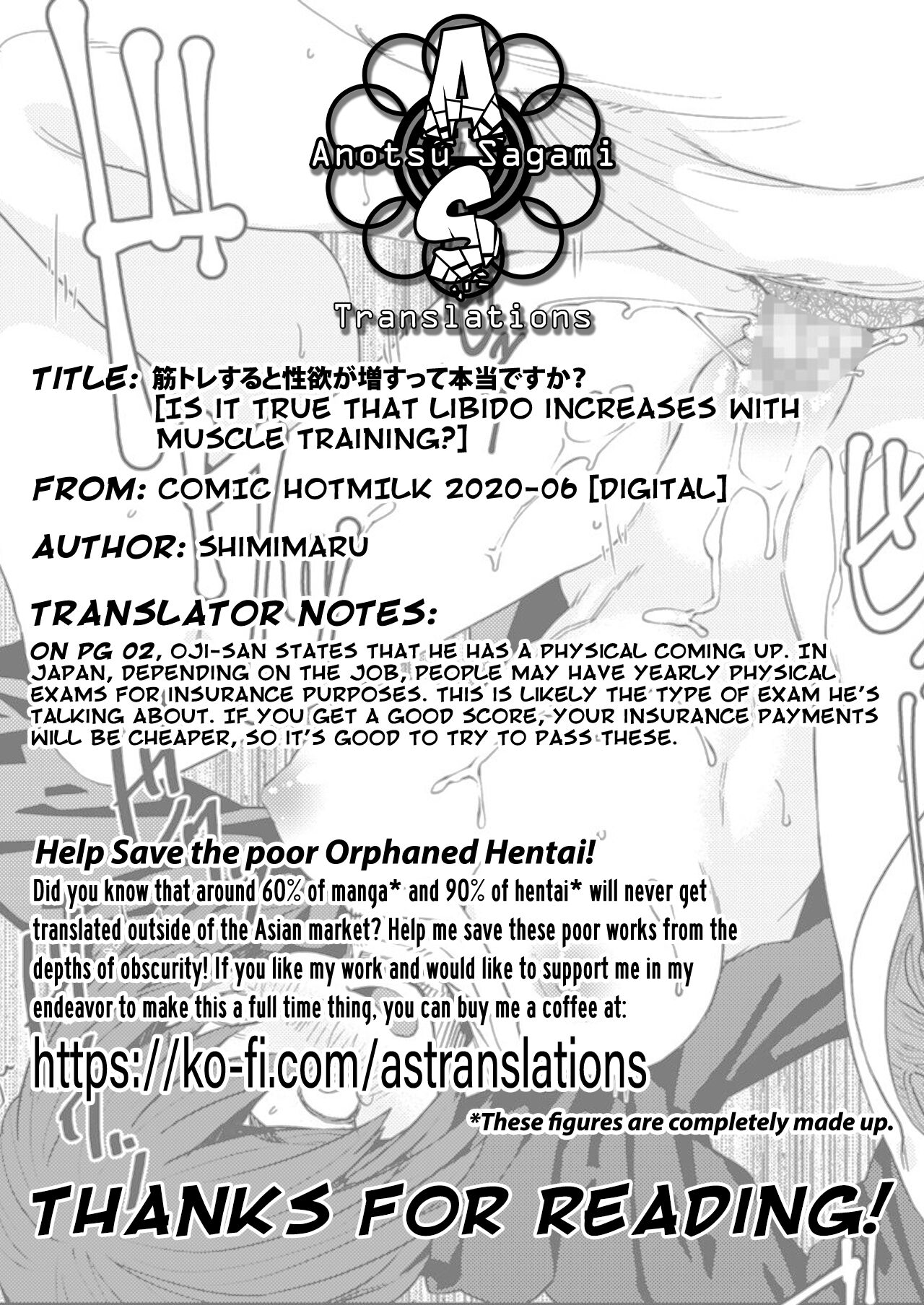 [紙魚丸] 筋トレすると性欲が増すって本当ですか？(コミックホットミルク 2020年06月号) [英訳] [DL版]