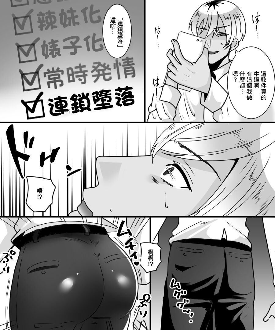 [あむぁいおかし製作所 (羅ぶい)] TS改変アプリで理想のビッチギャルに! [中国翻訳]