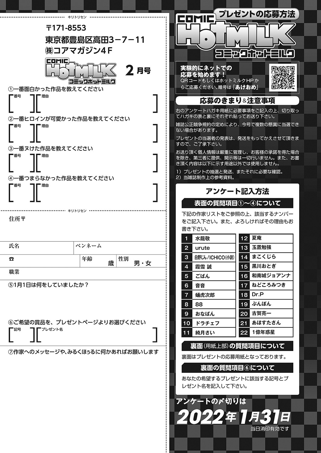 コミックホットミルク 2022年2月号 [DL版]